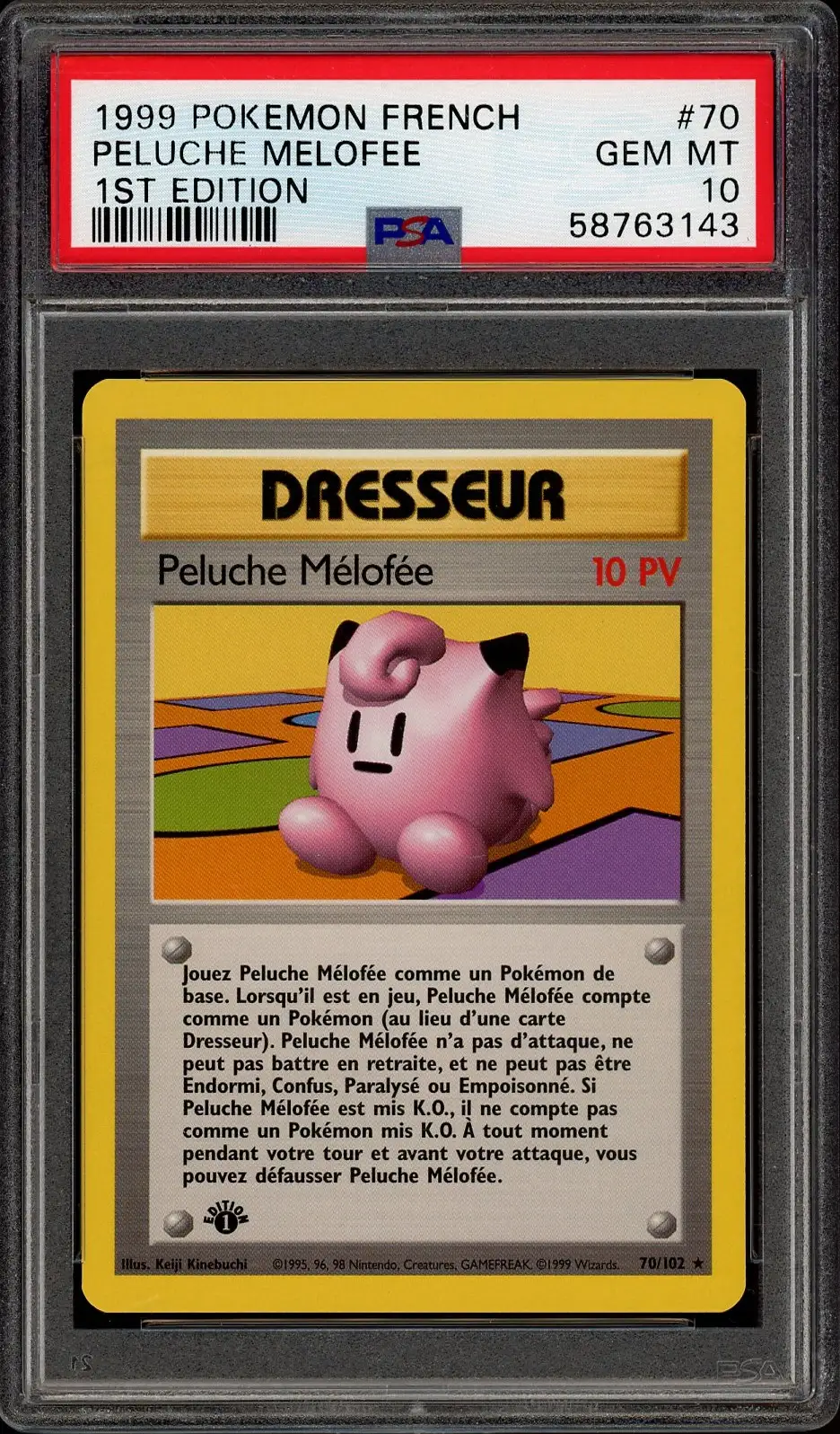 PSA 10 Peluche Mélofée