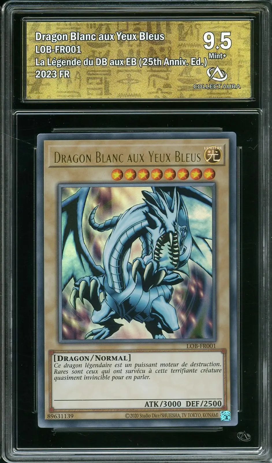 PSA 9 Blue Eyes White Dragon