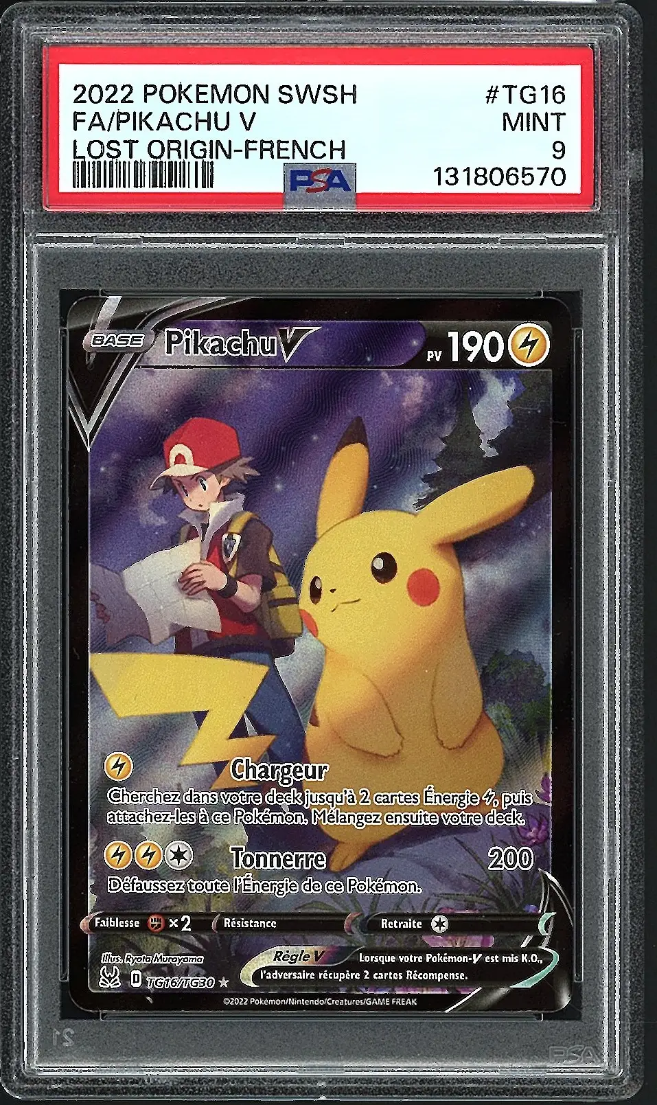 PSA 9 Pikachu V