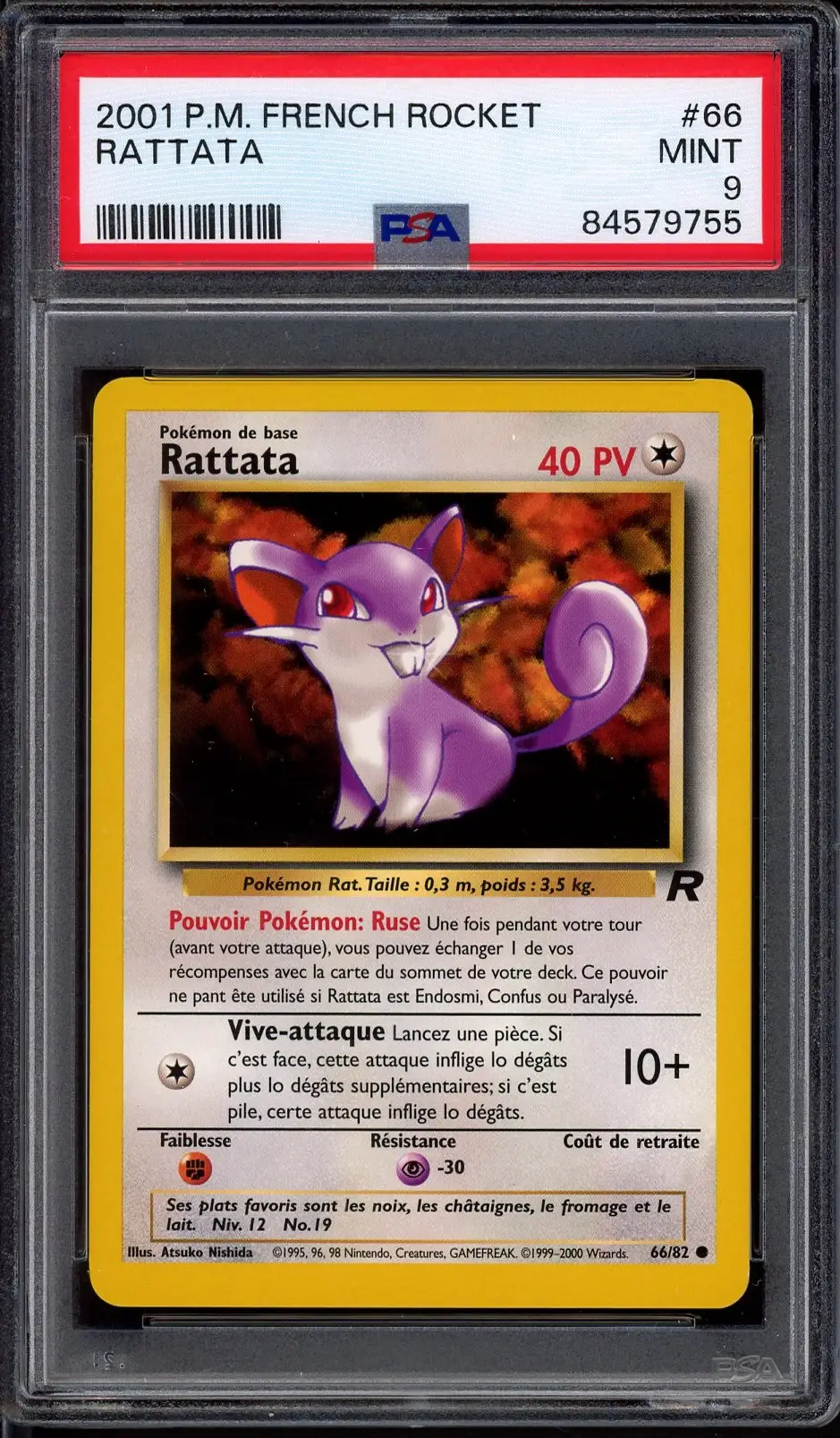 PSA 9 Rattata