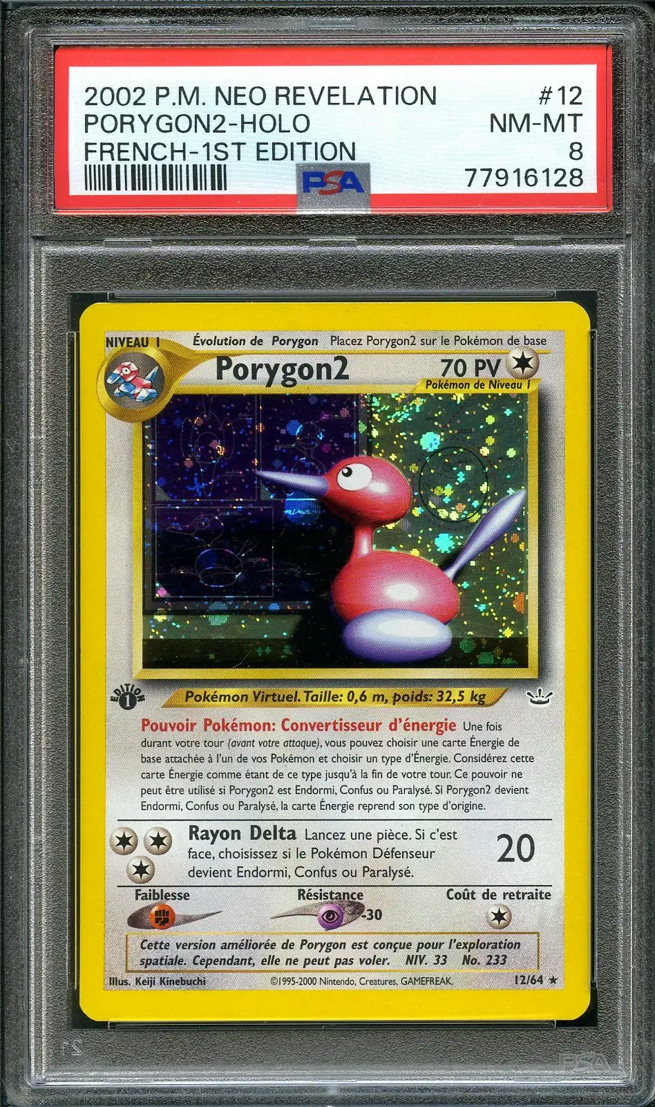 PSA 8 Porygon2 Holo