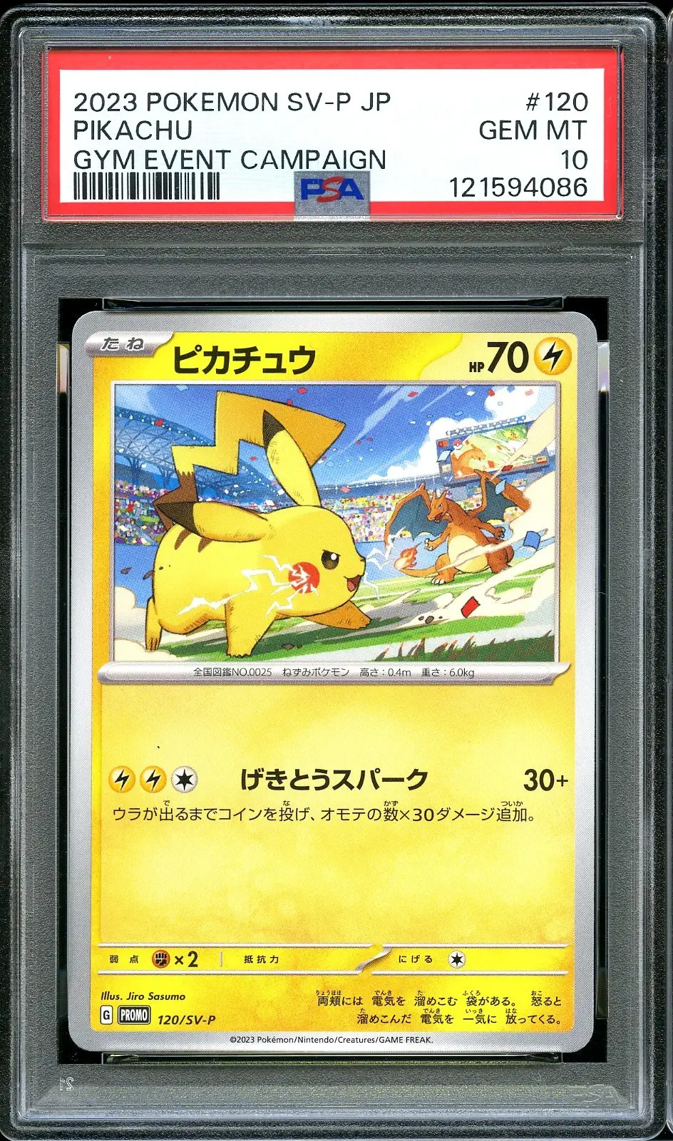 PSA 10 Pikachu Yu Nagaba Reverse