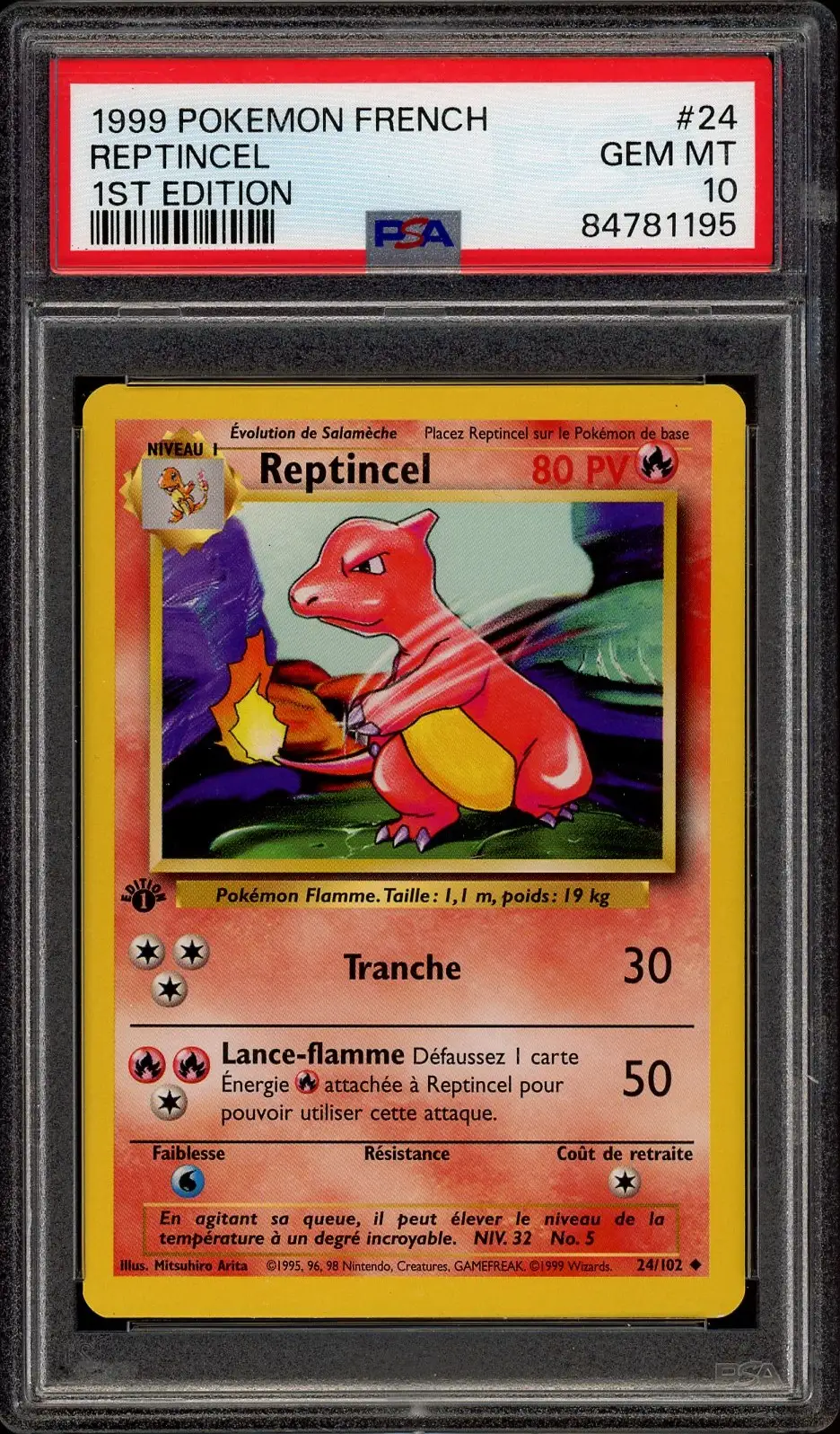 PSA 10 Reptincel
