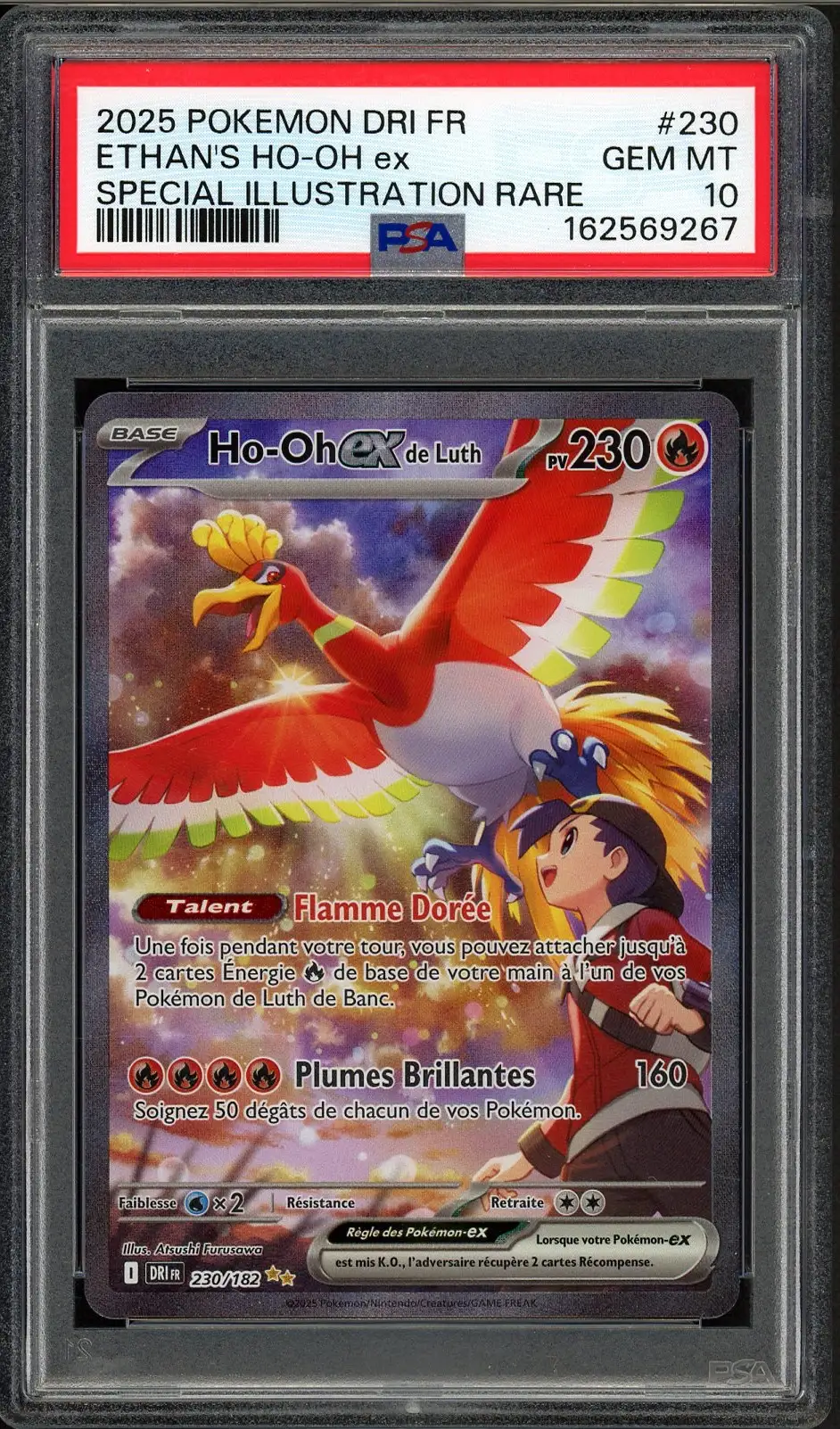 PSA 10 Ho-Oh Ex de Luth