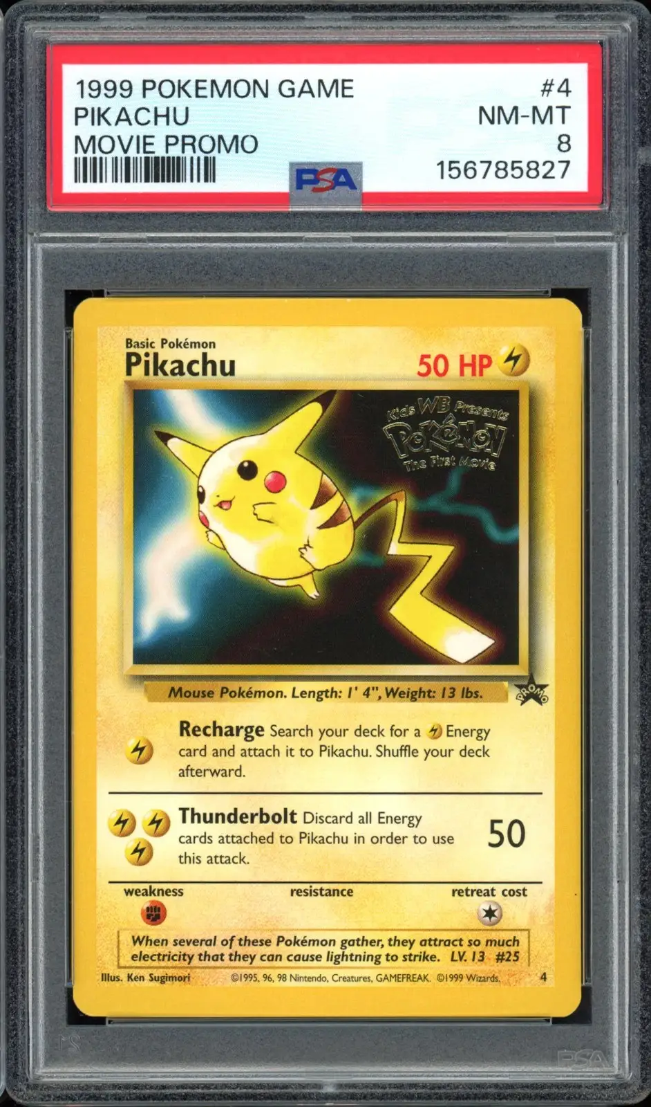 PSA 8 Pikachu Stamp