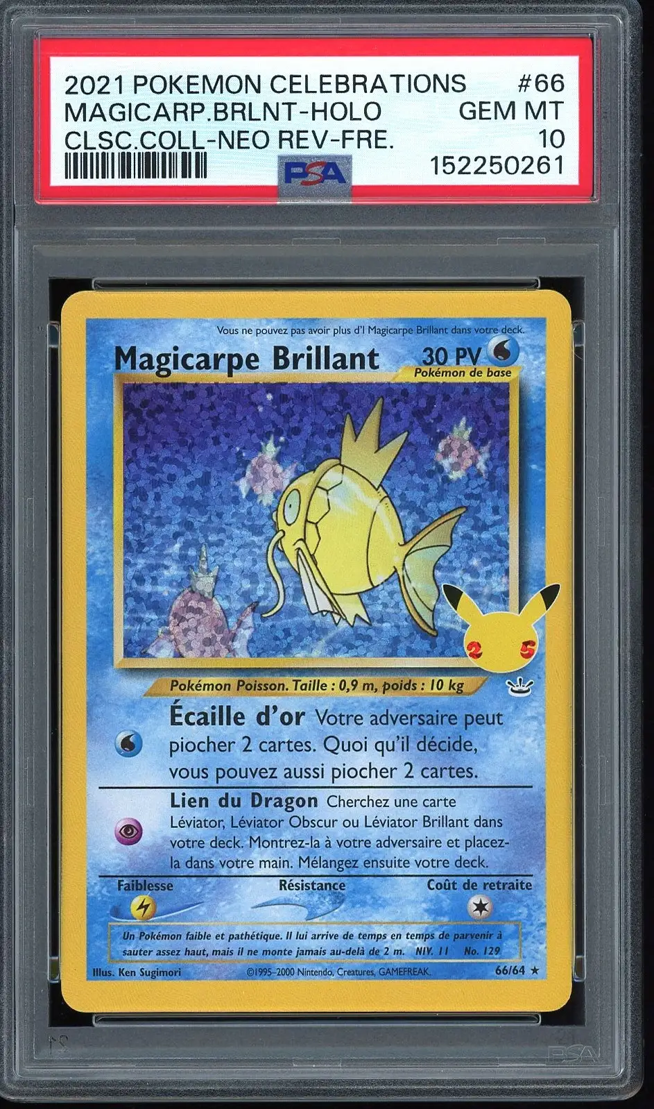 PSA 10 Magicarpe Brillant