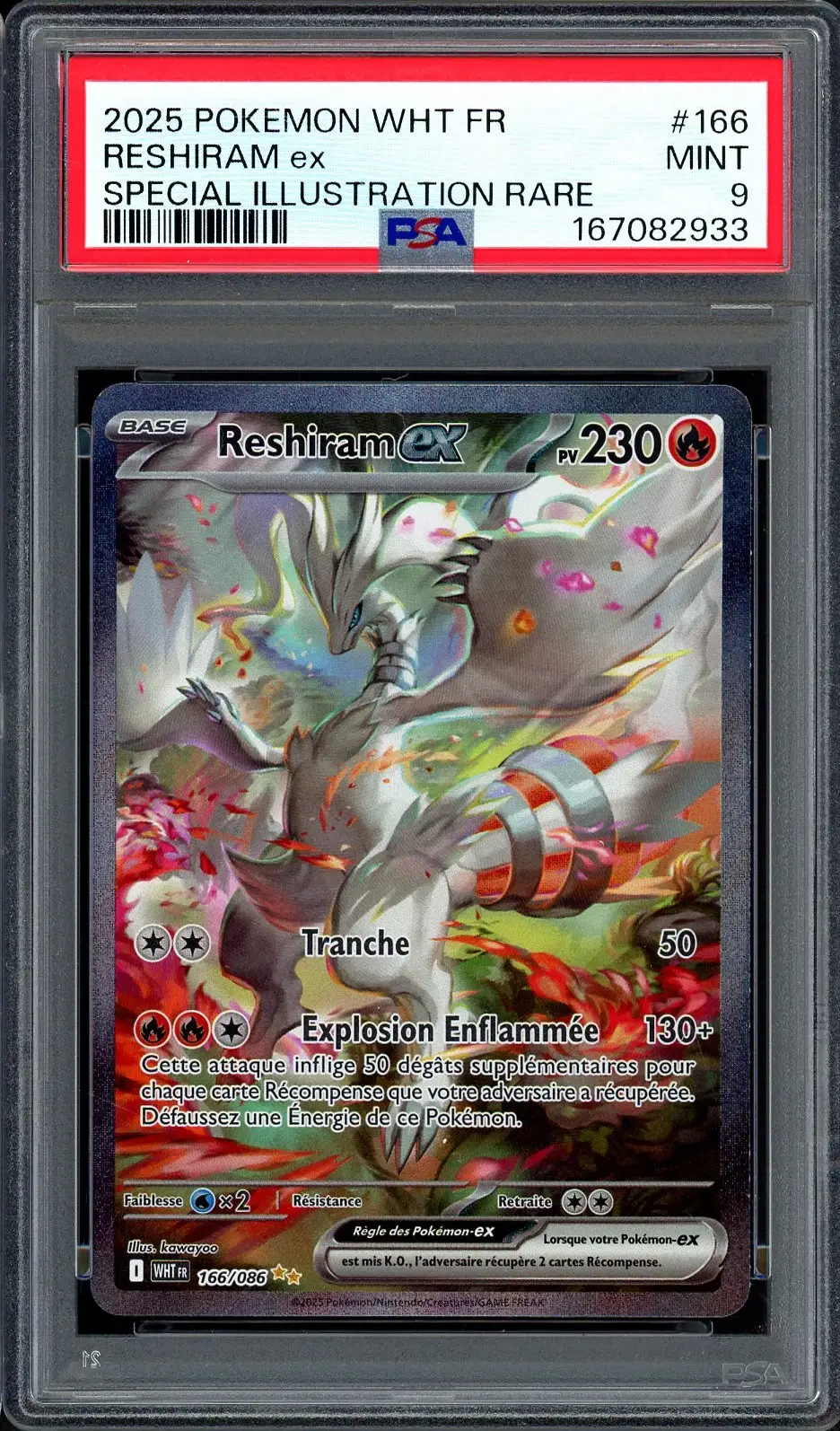 PSA 9 Reshiram Ex