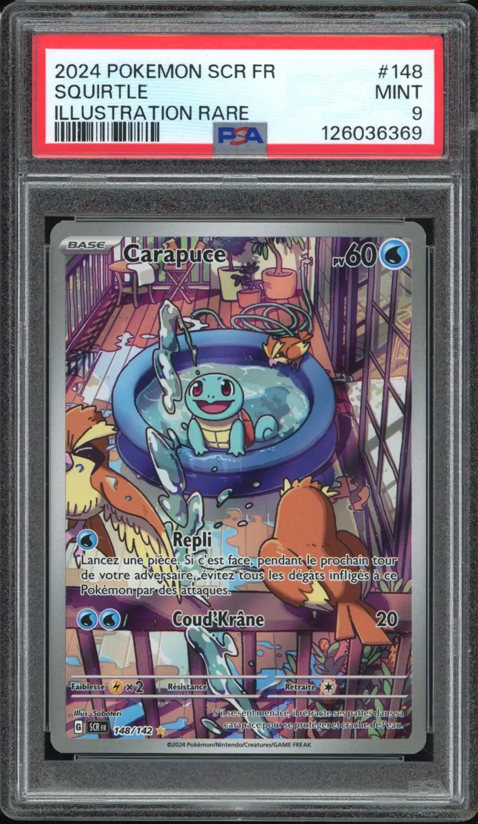 PSA 9 Carapuce