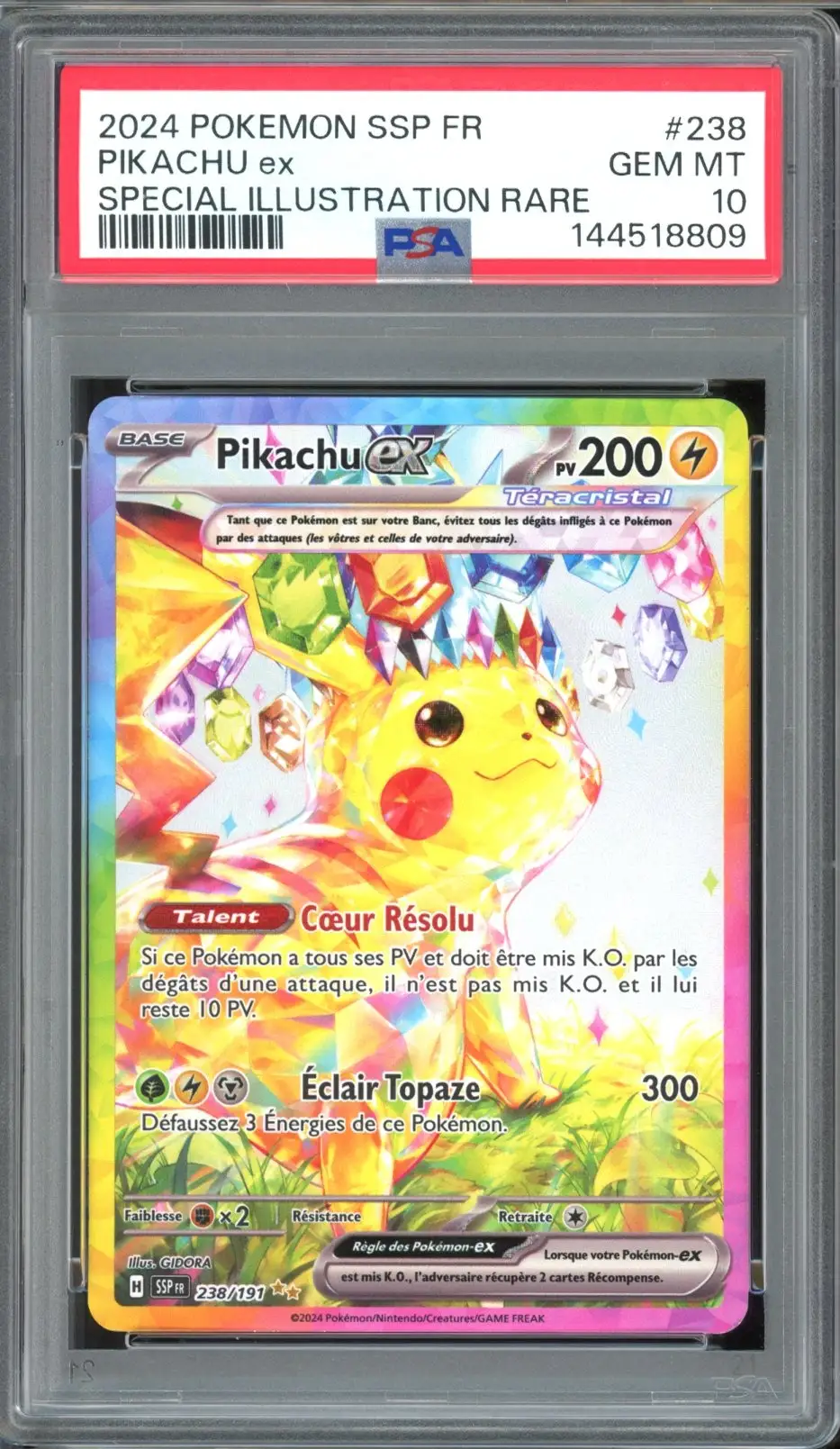PSA 10 Pikachu Ex