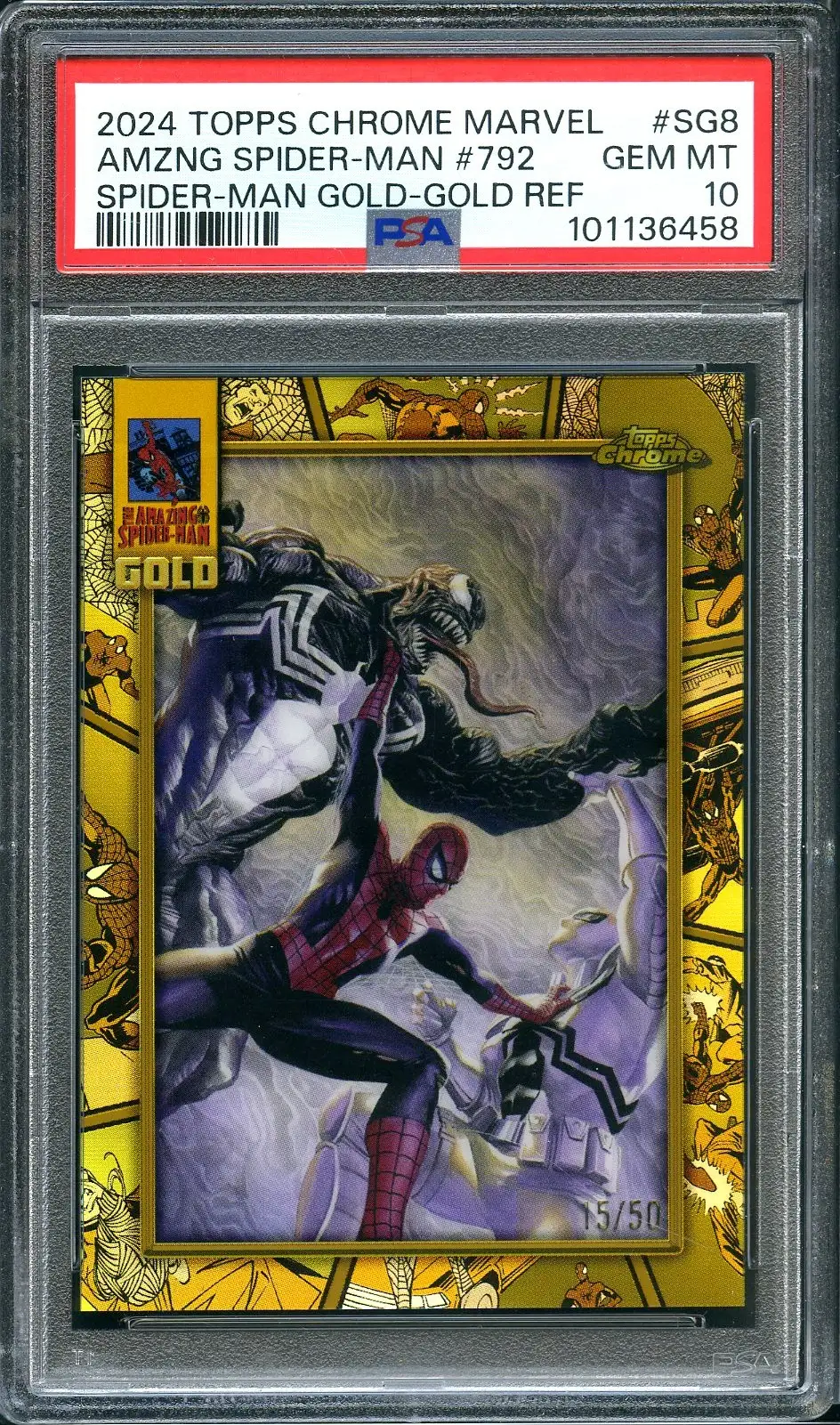 PSA 10 The Amazing Spider-Man #792 Gold Refractor
