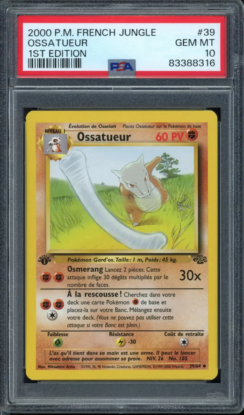 PSA 10 Ossatueur