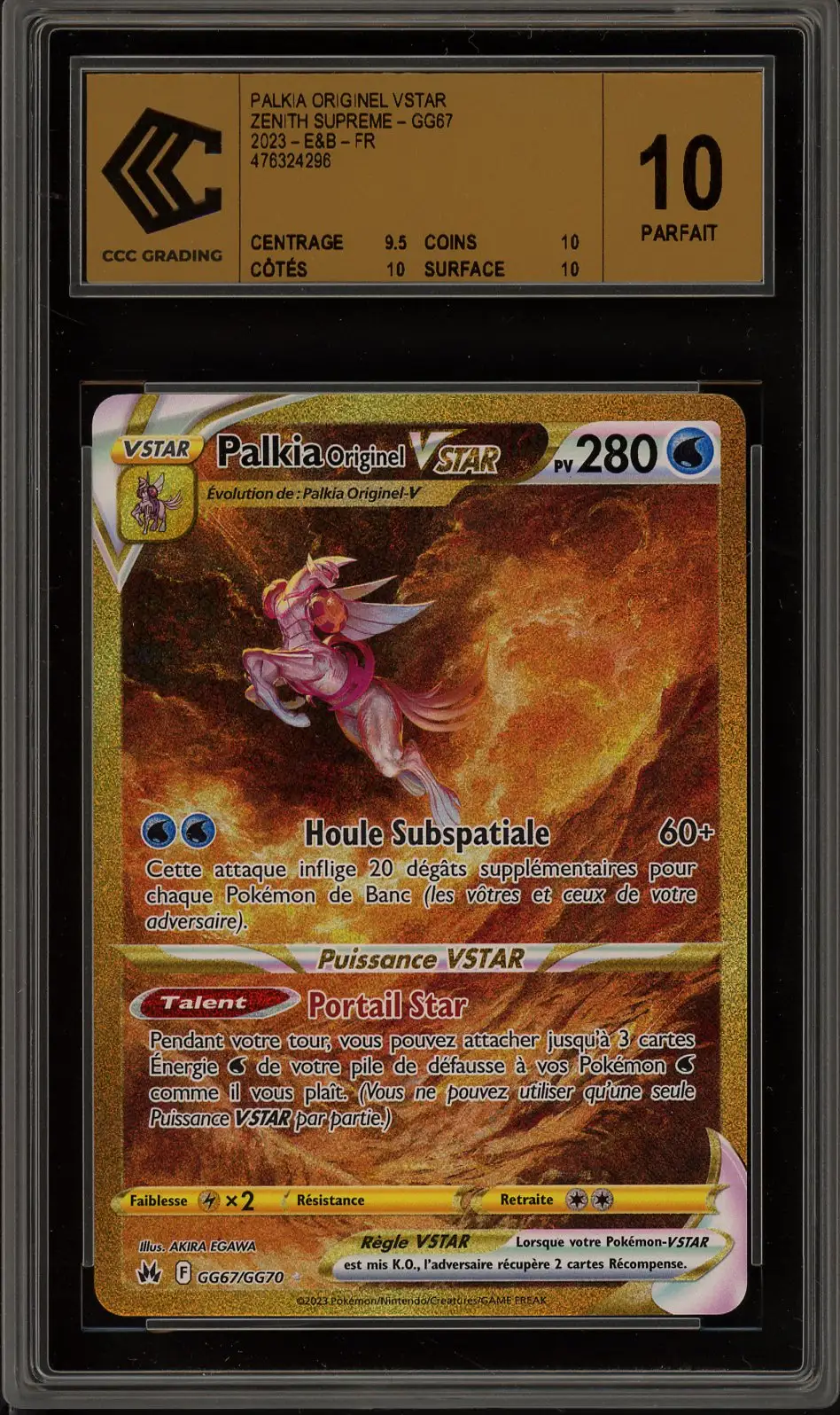 CCC 10 Palkia Originel VStar Gold