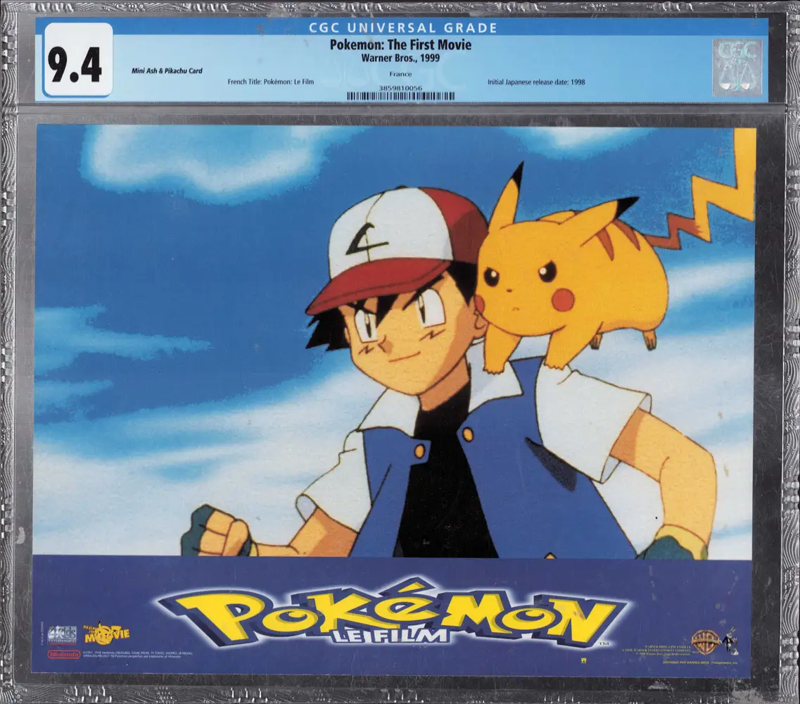 CGC 9.4 Mini Ash & Pikachu Card