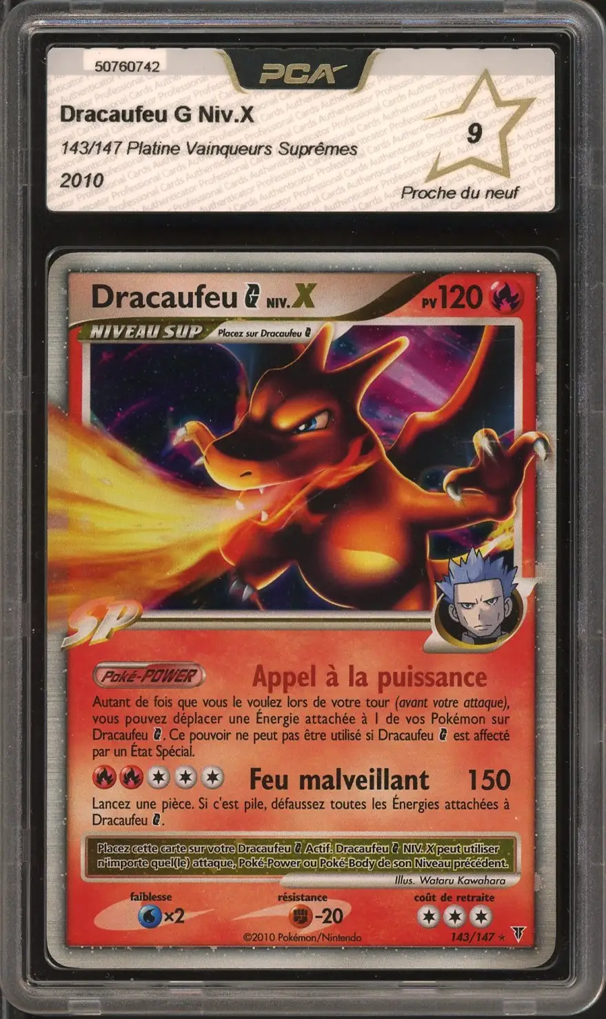 PCA 9 Dracaufeu G Niv. X Holo
