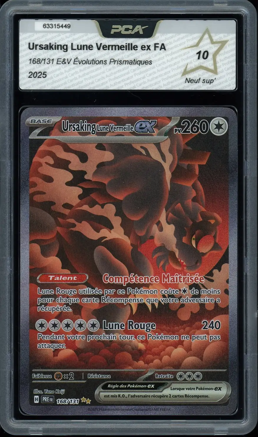 PCA 10 Ursaking Lune Vermeille Ex