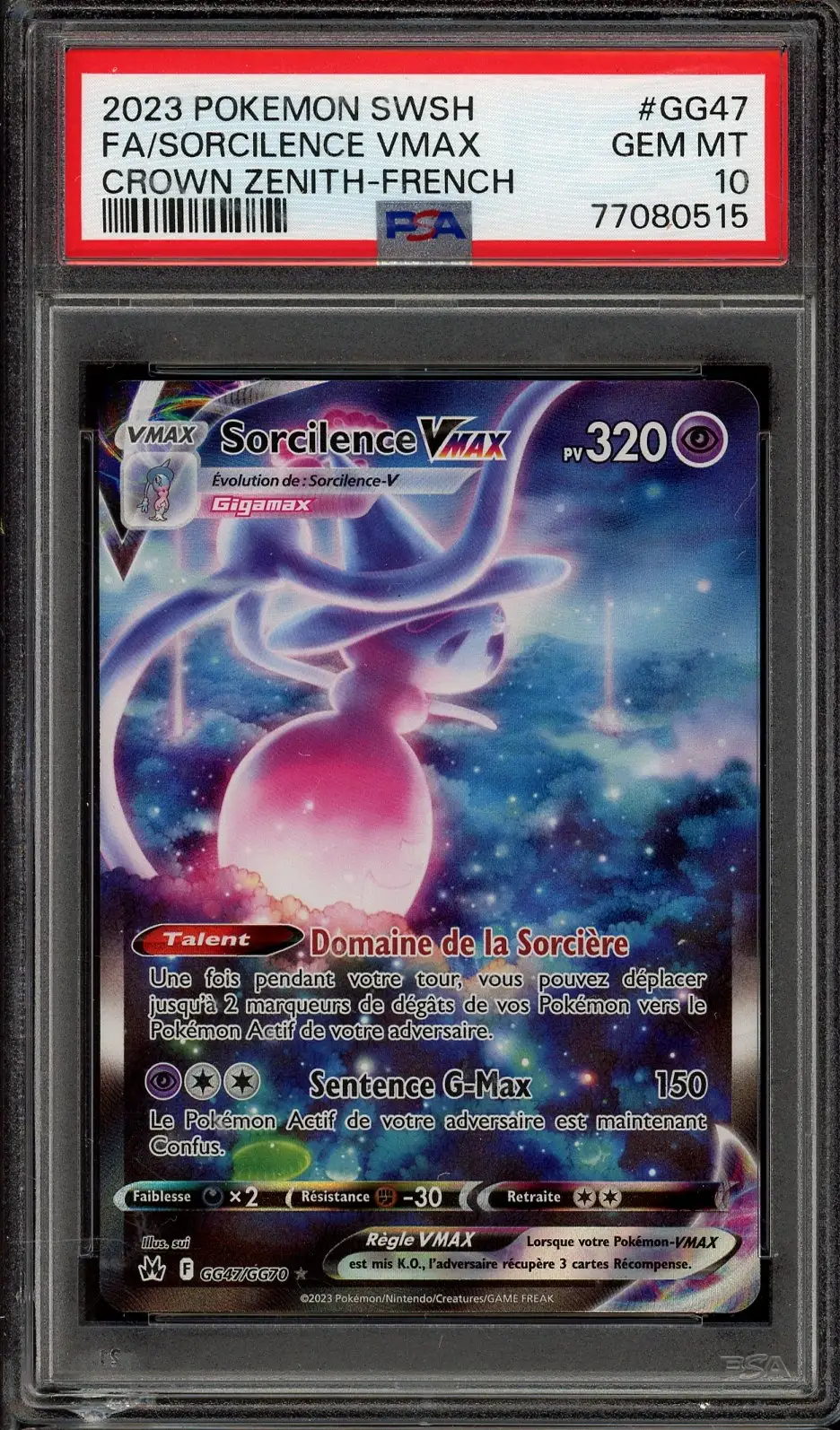 PSA 10 Sorcilence VMax