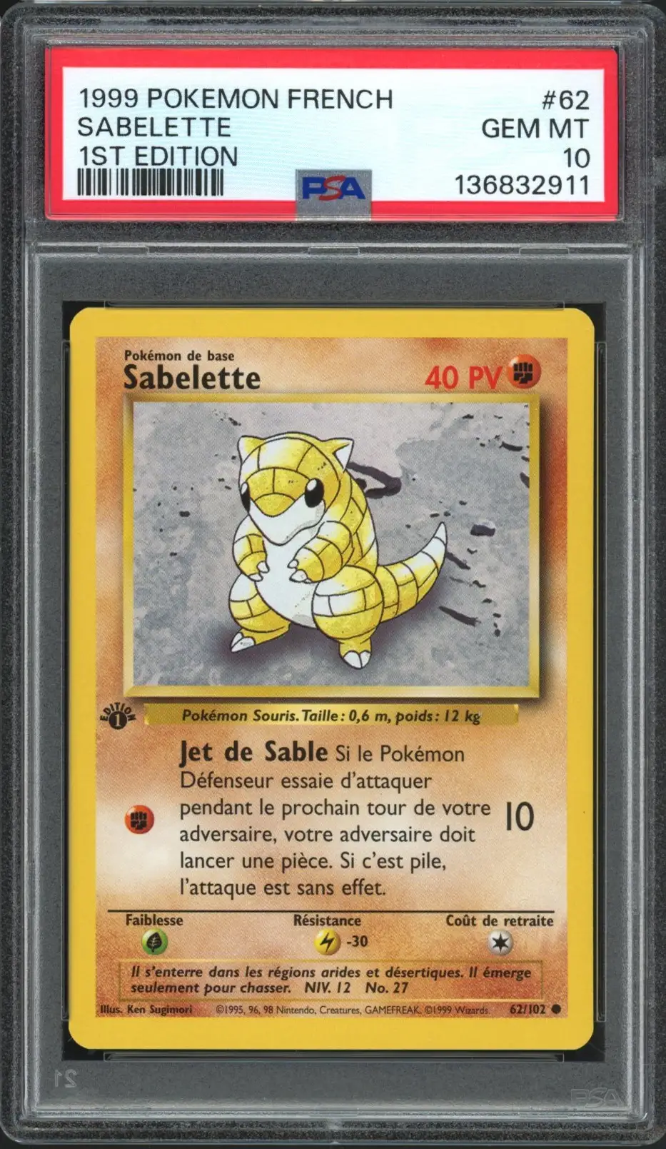 PSA 10 Sabelette