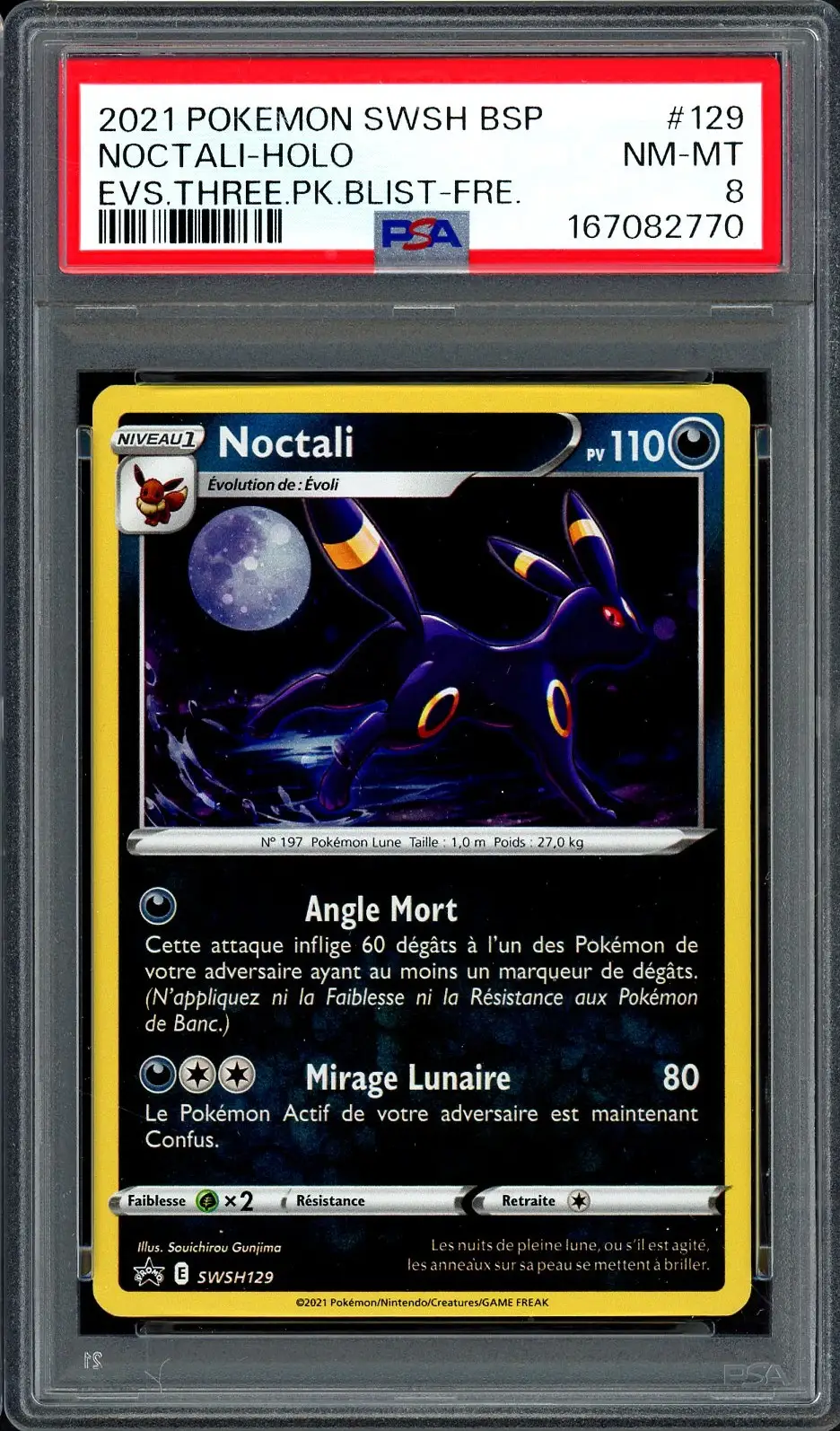PSA 8 Noctali Holo
