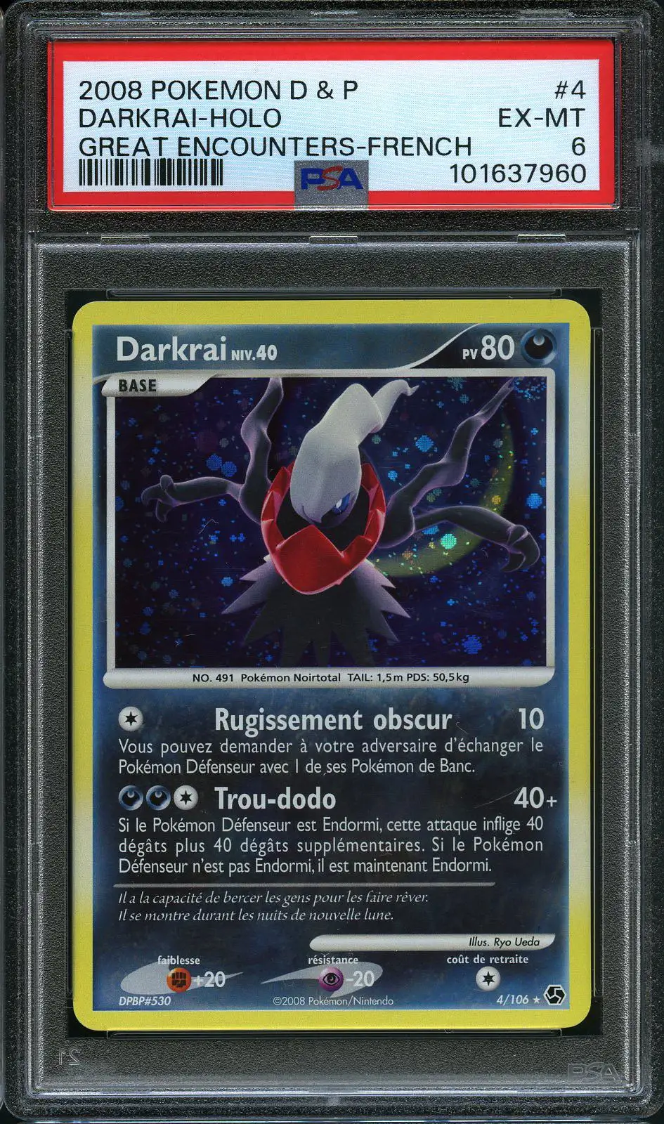 PSA 6 Darkrai Holo