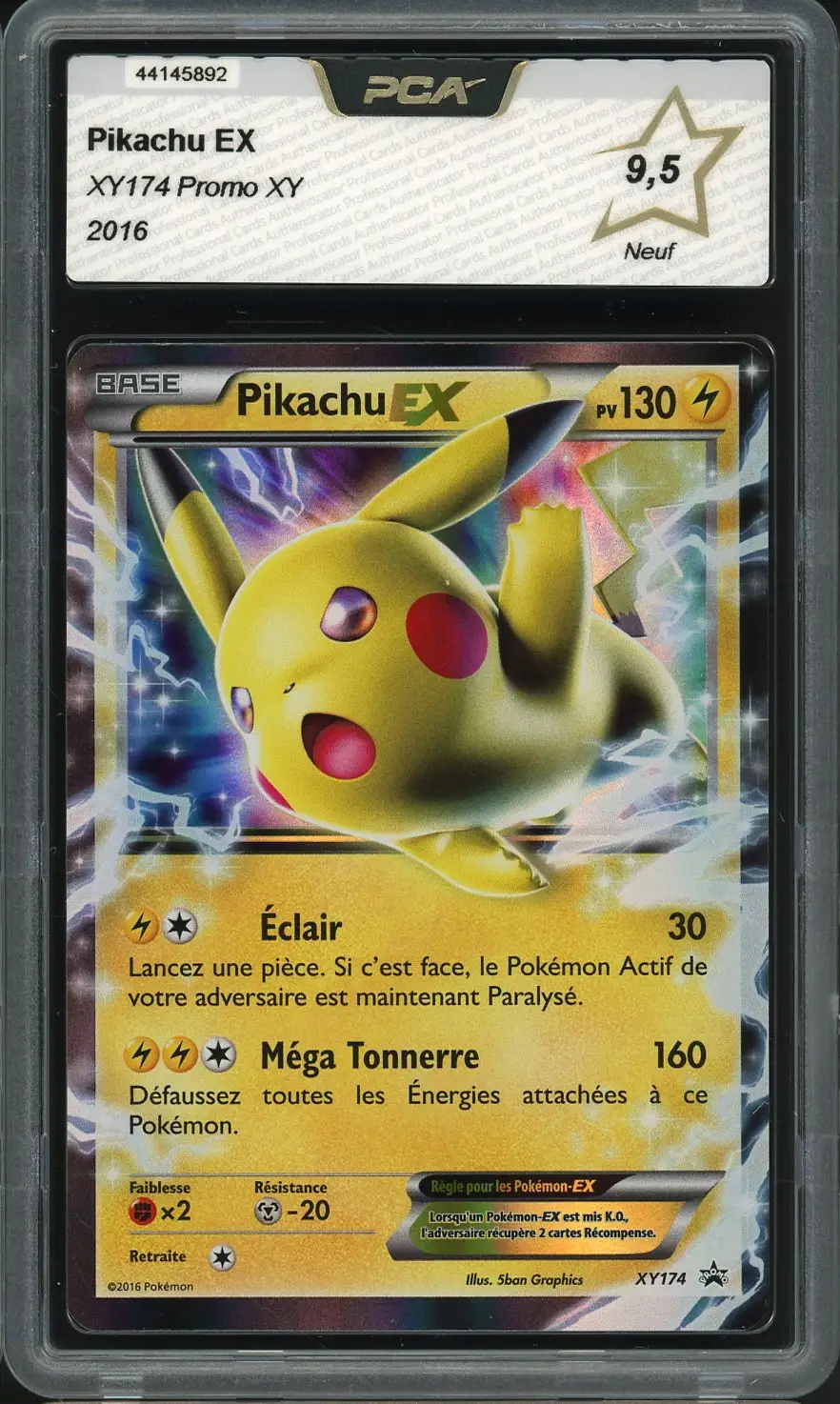 PCA 9.5 Pikachu Ex