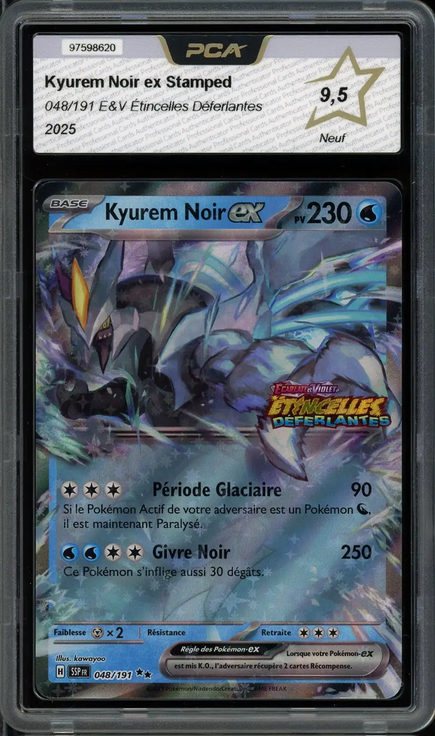 PCA 9.5 Kyurem Noir Ex Stamp