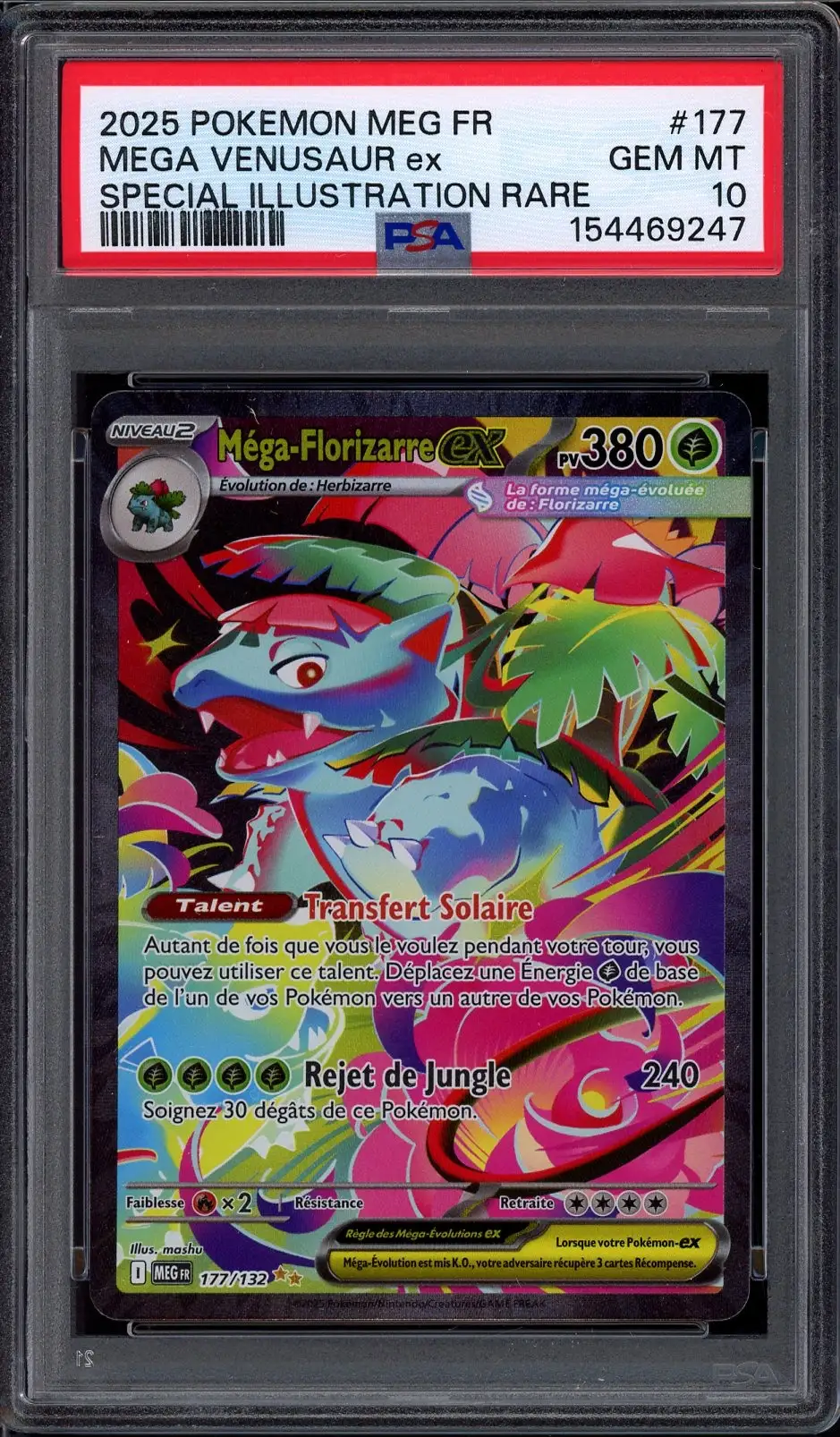 PSA 10 Méga-Florizarre Ex