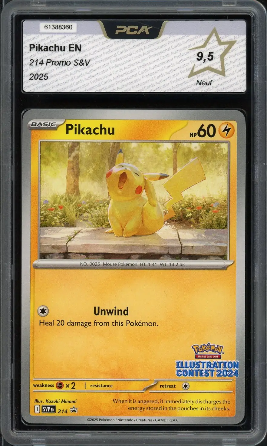 PCA 9.5 Pikachu Stamp