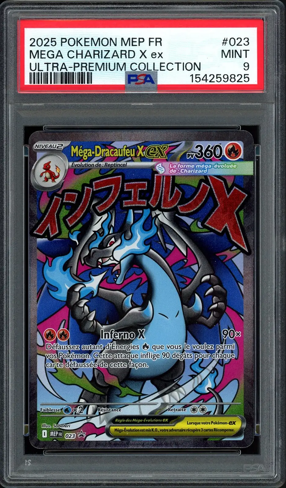 PSA 9 Méga-Dracaufeu X Ex