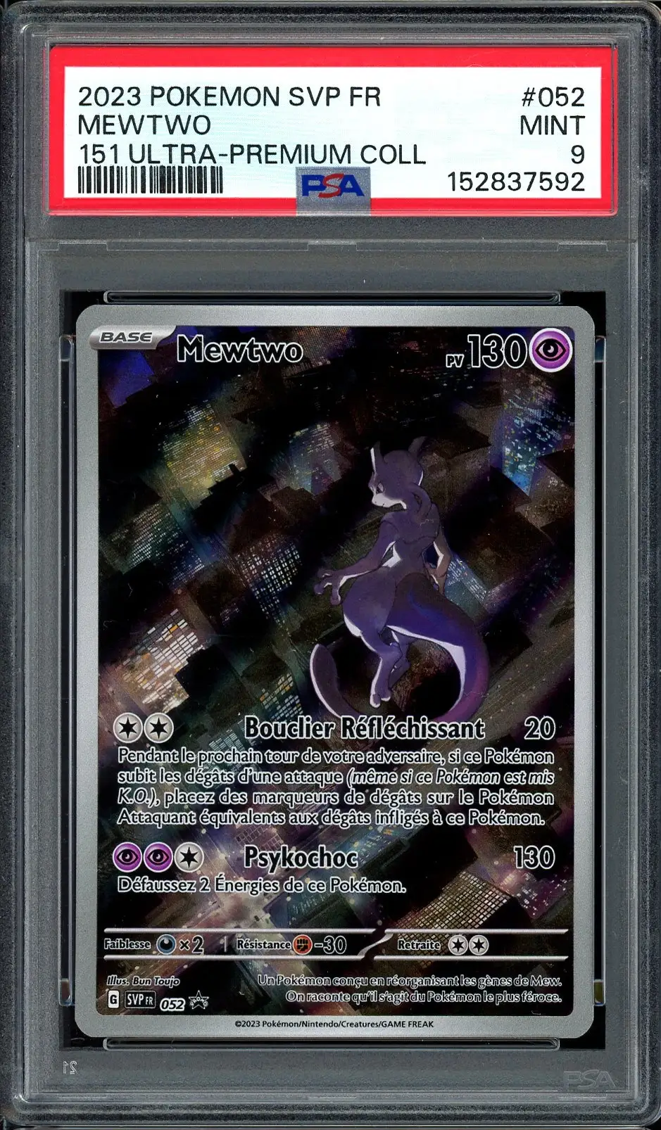 PSA 9 Mewtwo