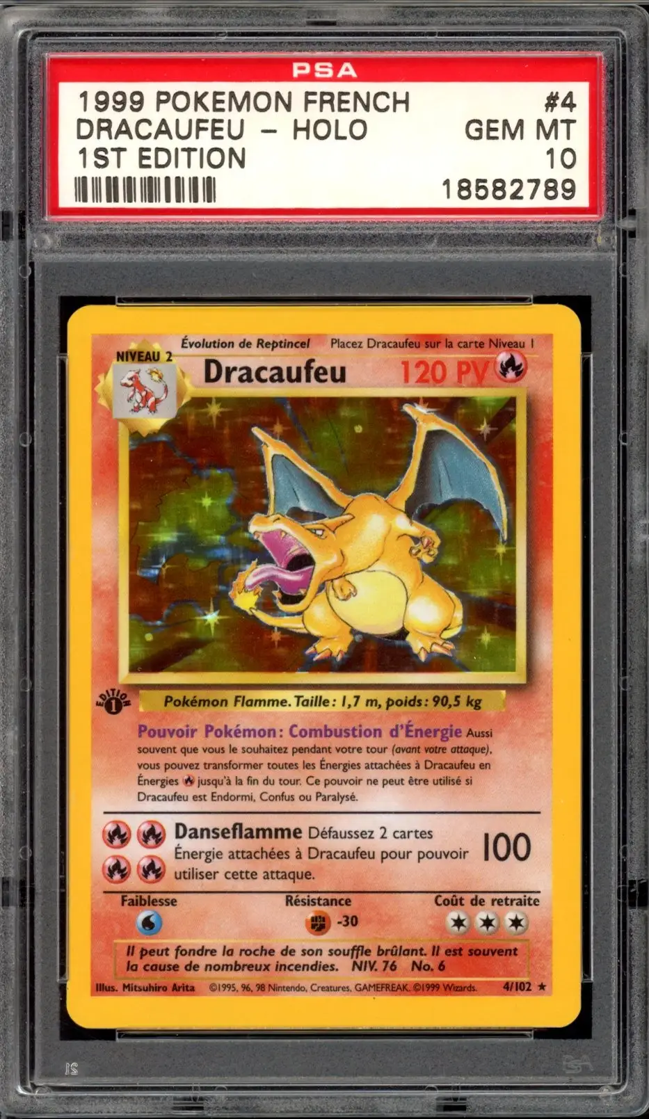 PSA 10 Dracaufeu Holo