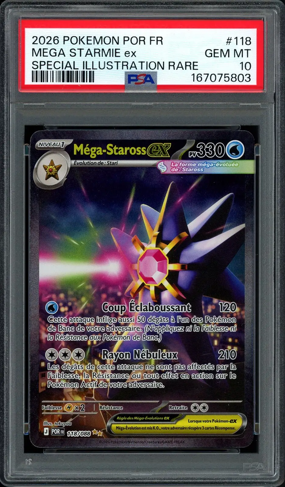 PSA 10 Méga-Staross Ex
