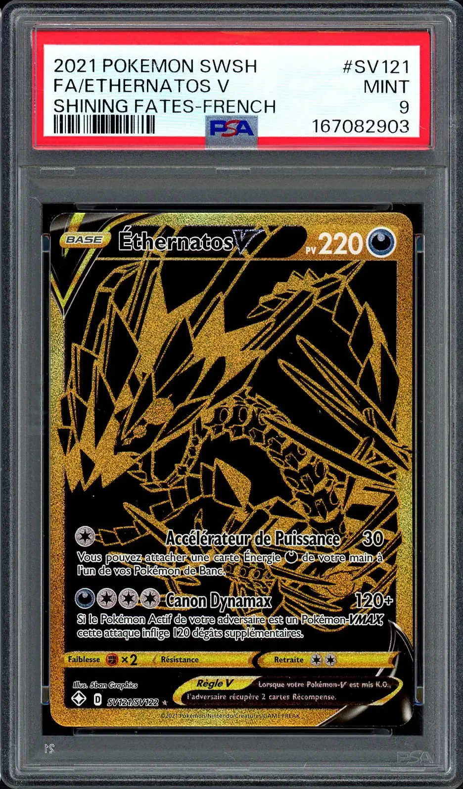 PSA 9 Ethernatos V Gold