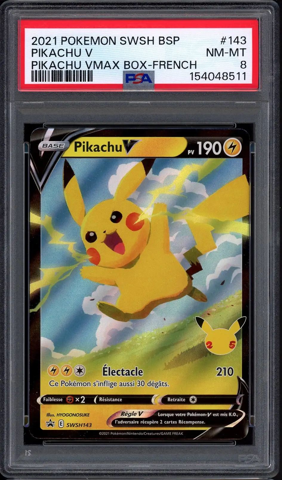 PSA 8 Pikachu V