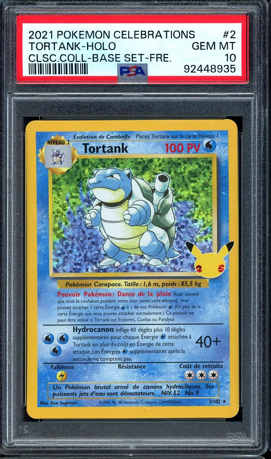 PSA 10 Tortank Holo