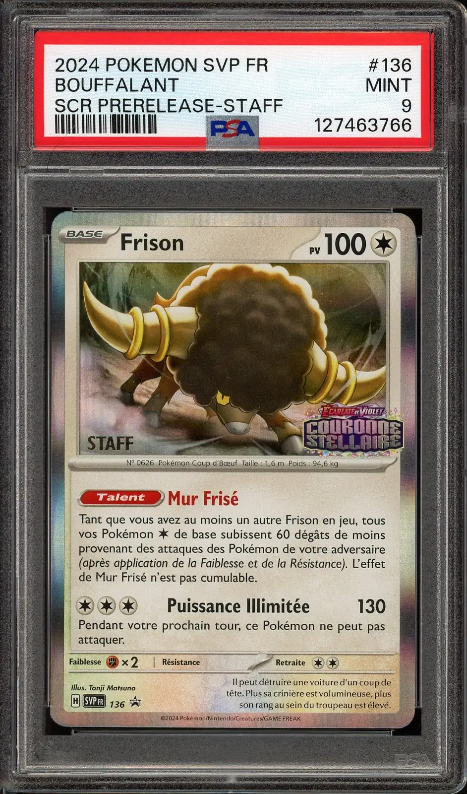 PSA 9 Frison Prerelease Staff