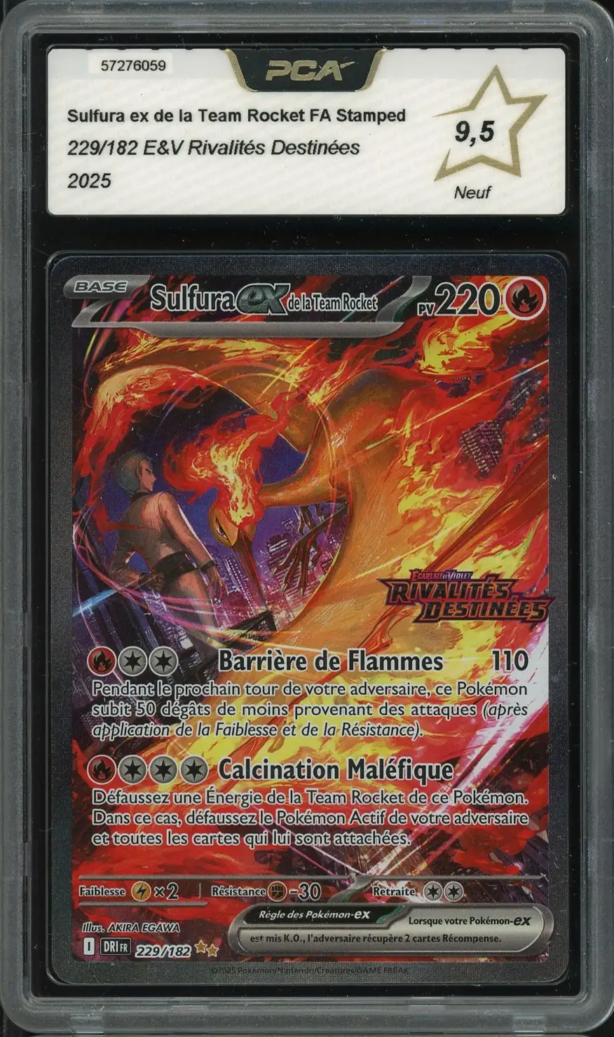 PCA 9.5 Sulfura Ex de la Team Rocket Stamp