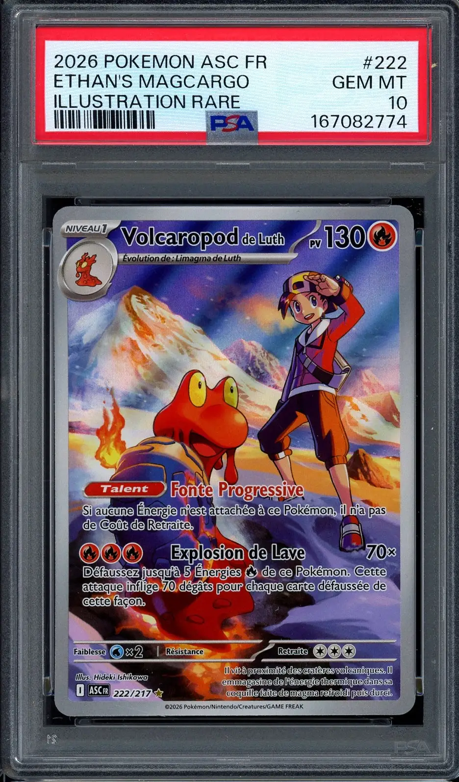 PSA 10 Volcaropod de Luth