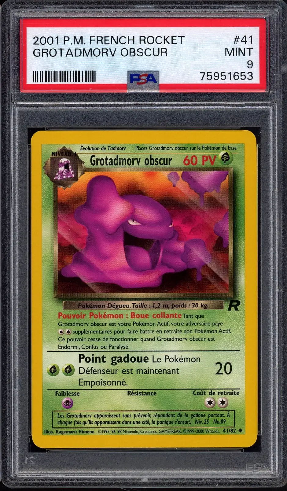 PSA 9 Grotadmorv Obscur