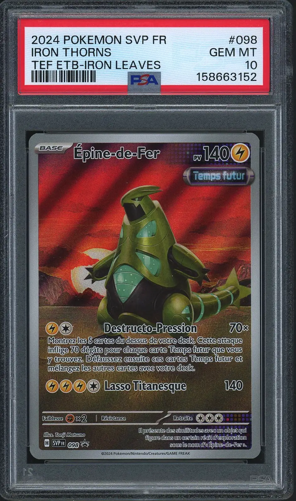 PSA 10 Epine-de-Fer