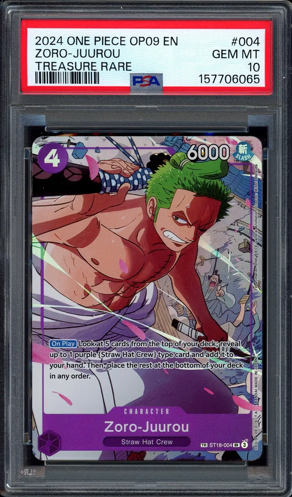 PSA 10 Zoro-Juurou