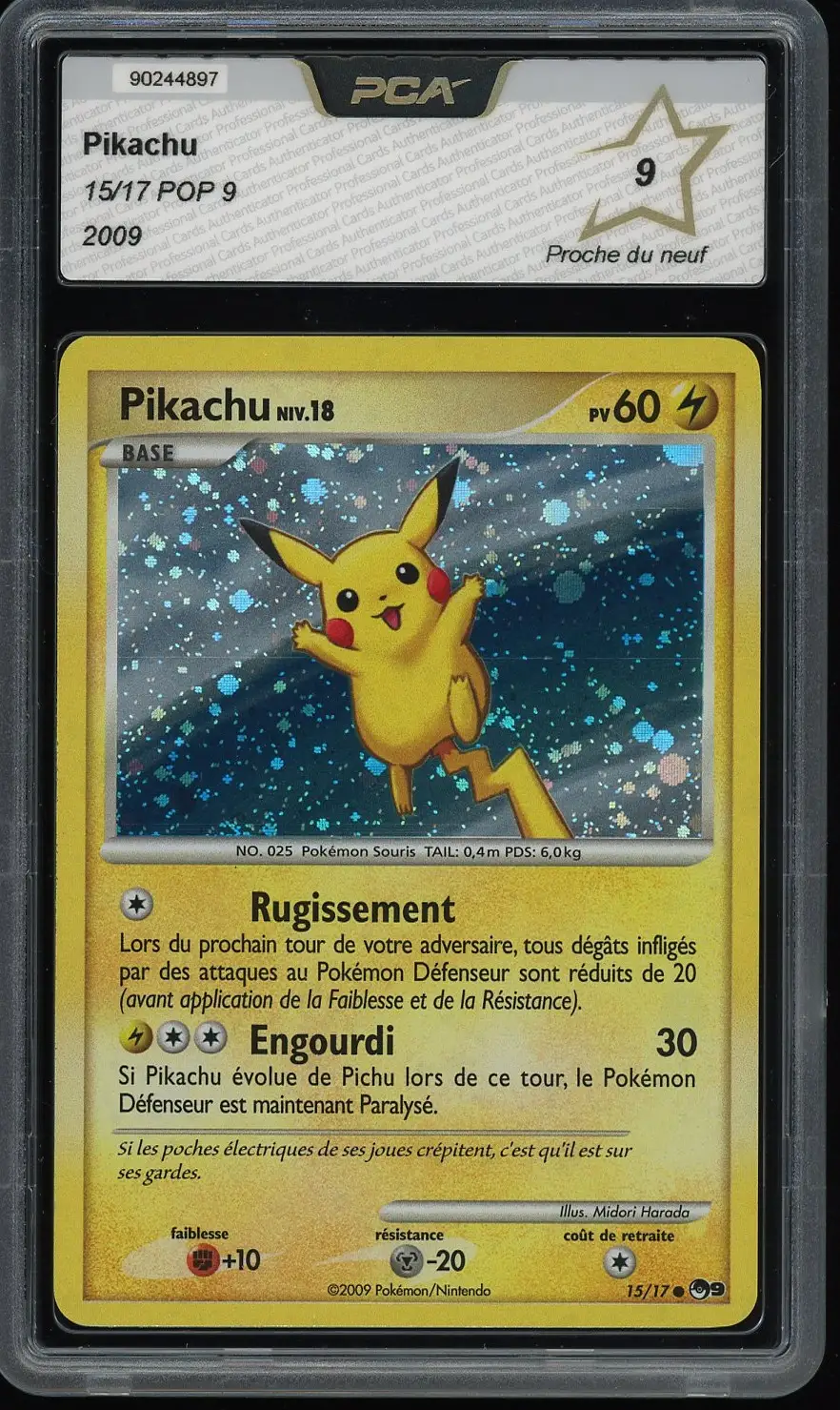 PCA 9 Pikachu Holo