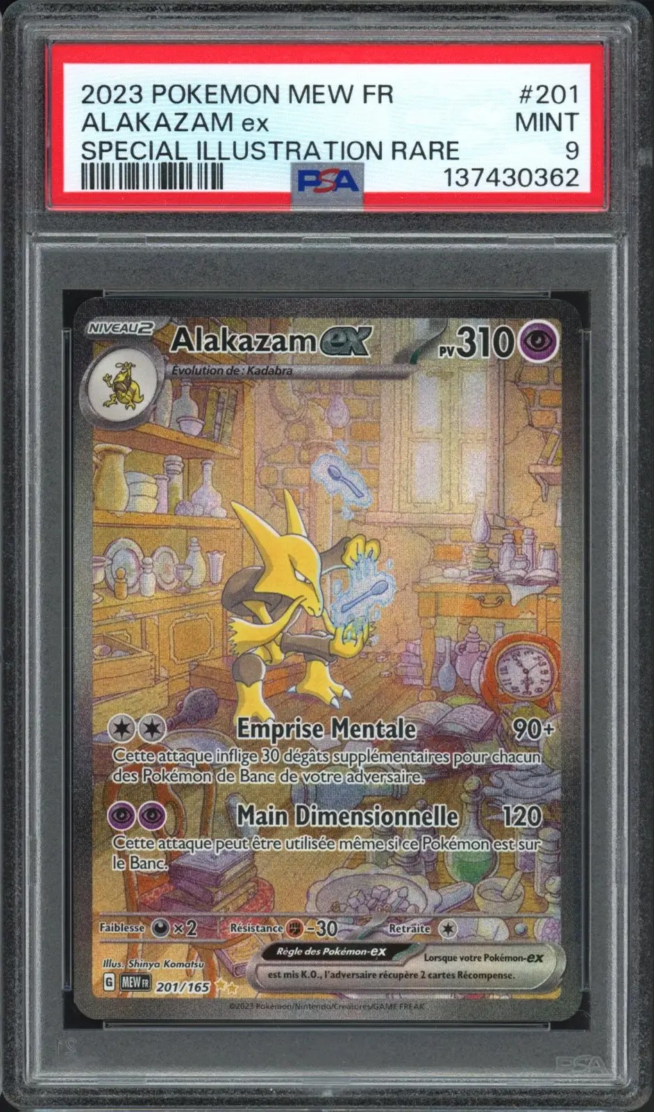 PSA 9 Alakazam Ex
