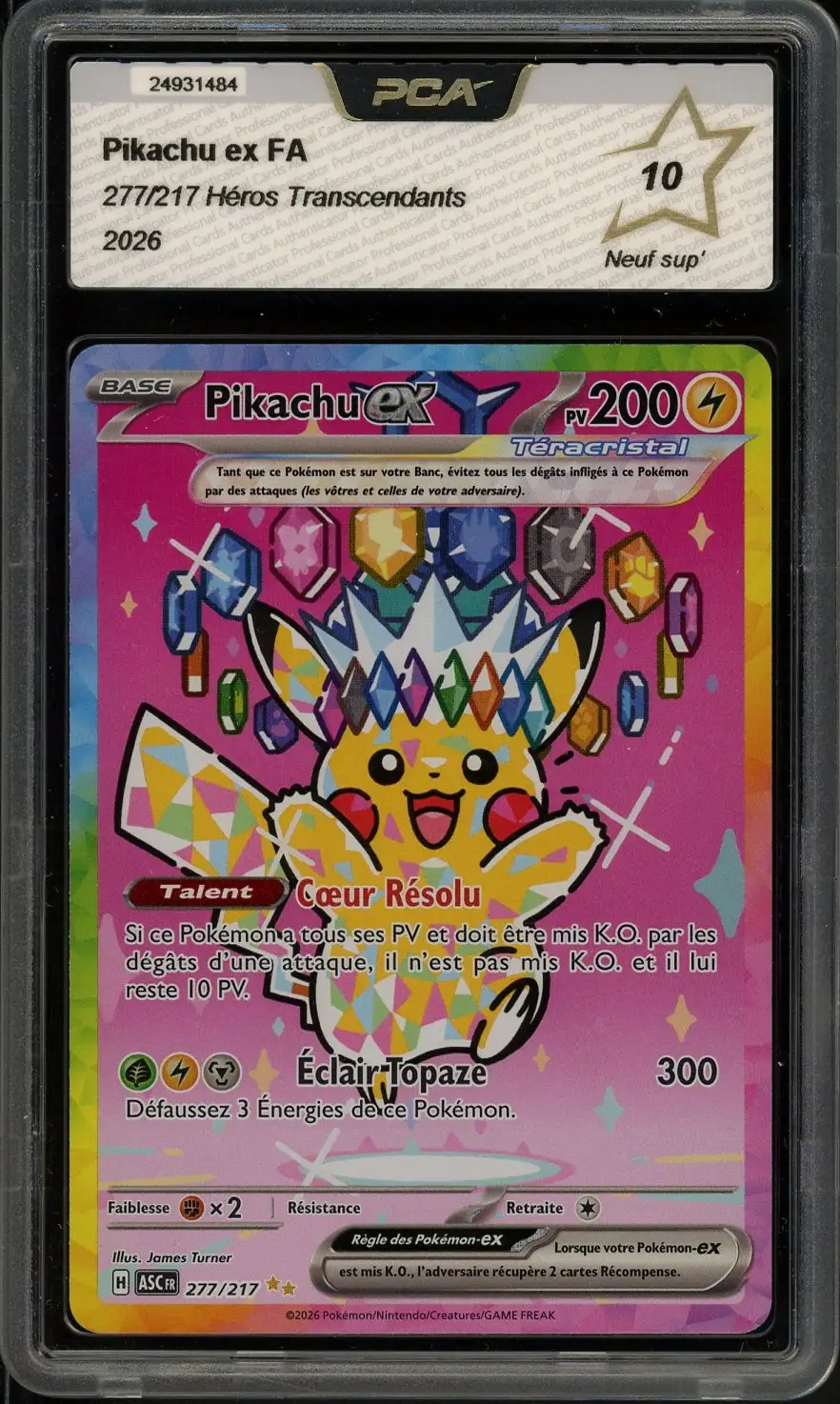PCA 10 Pikachu Ex