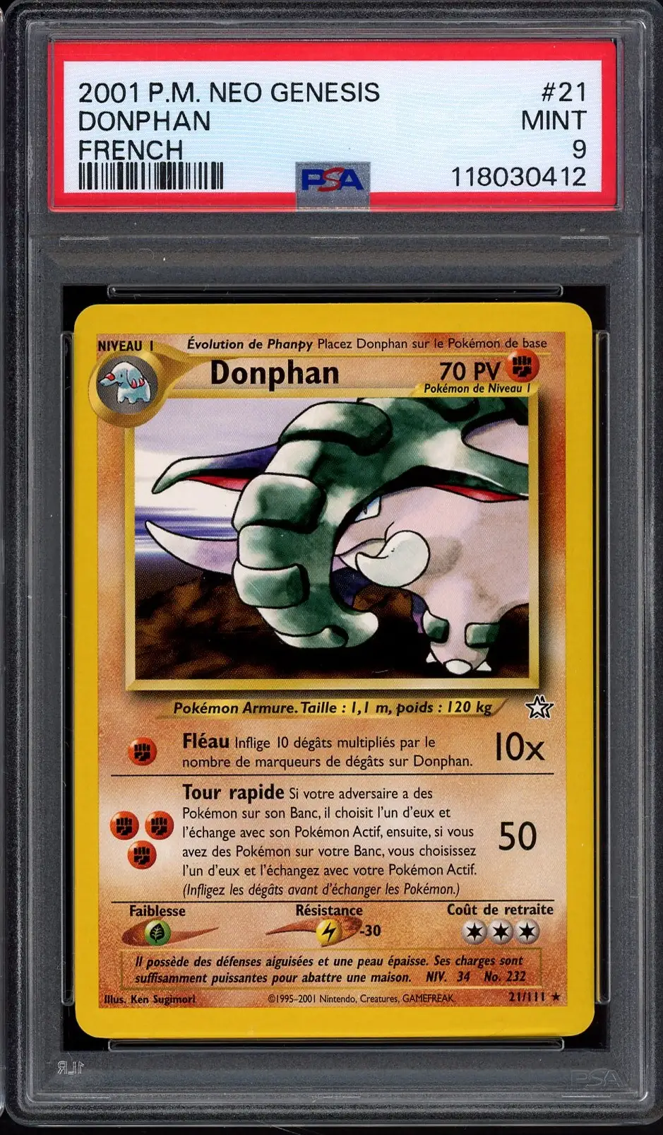 PSA 9 Donphan