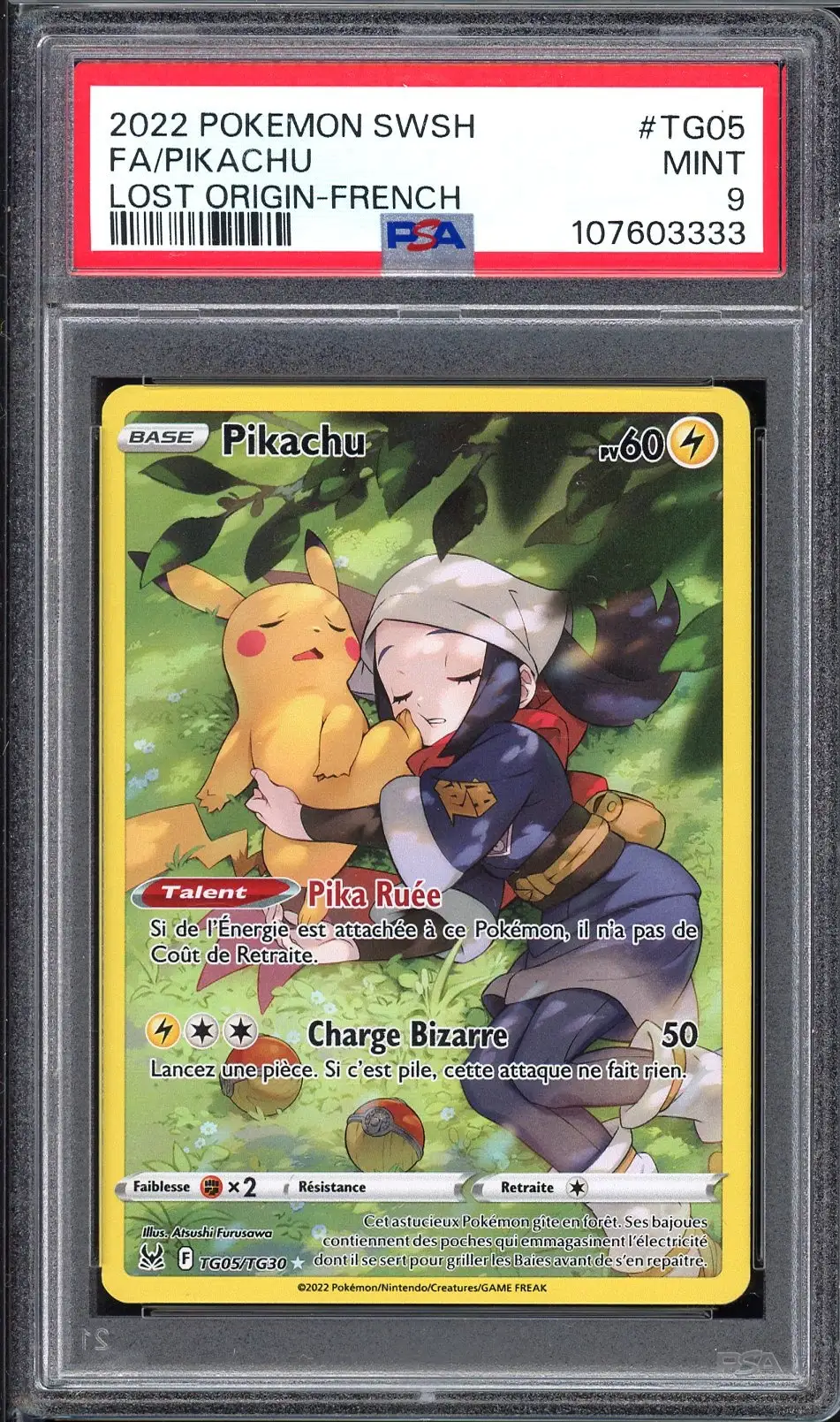 PSA 9 Pikachu