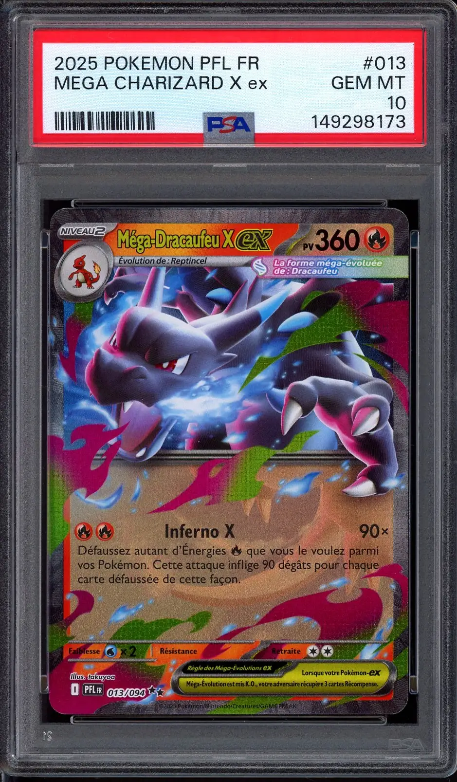 PSA 10 Méga-Dracaufeu X Ex