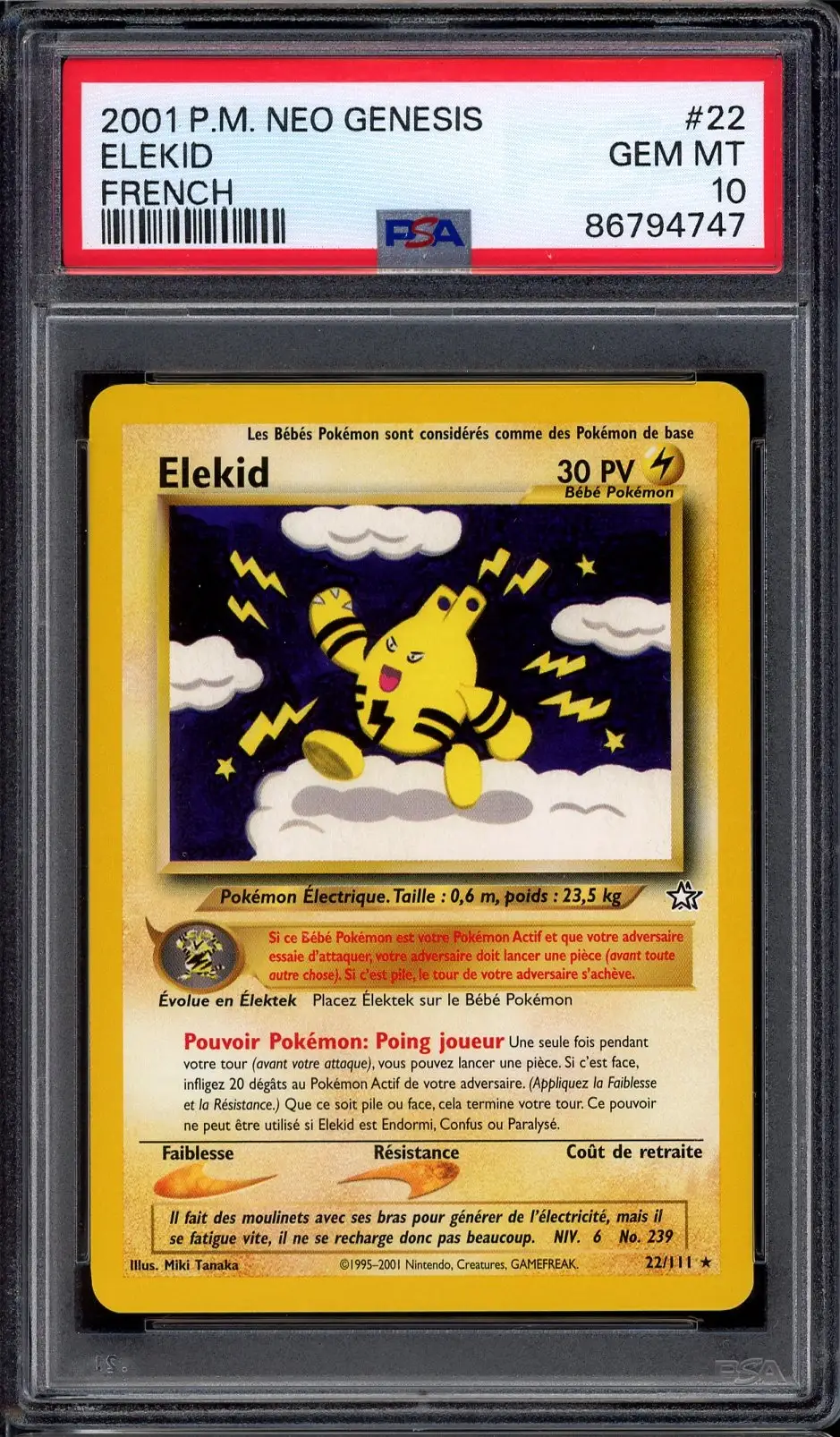 PSA 10 Elekid