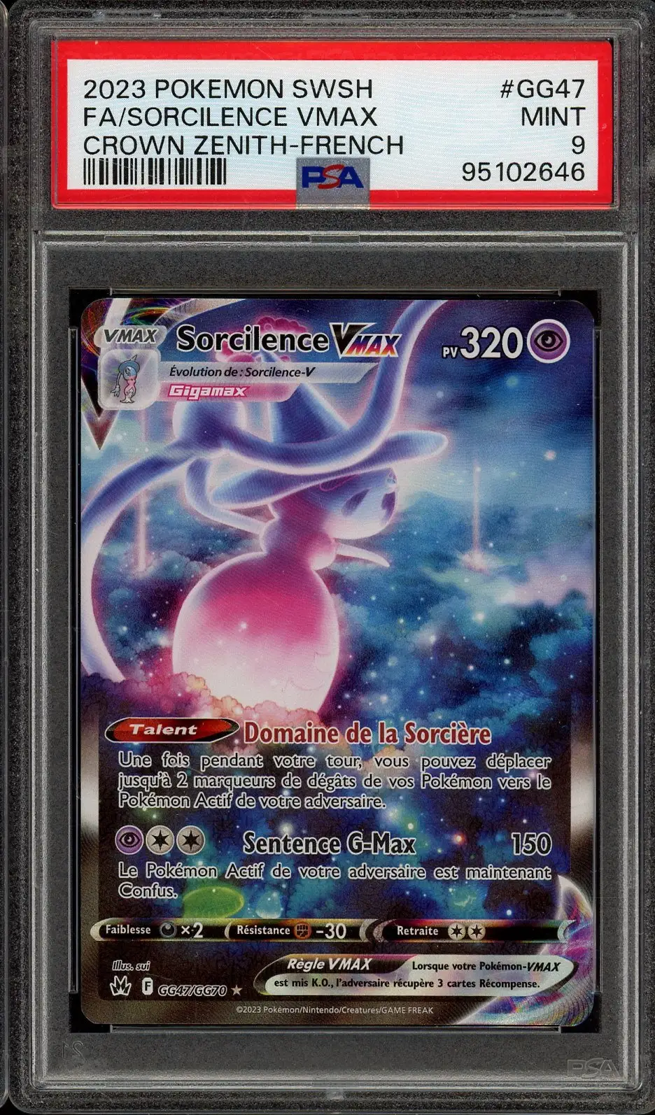 PSA 9 Sorcilence VMax