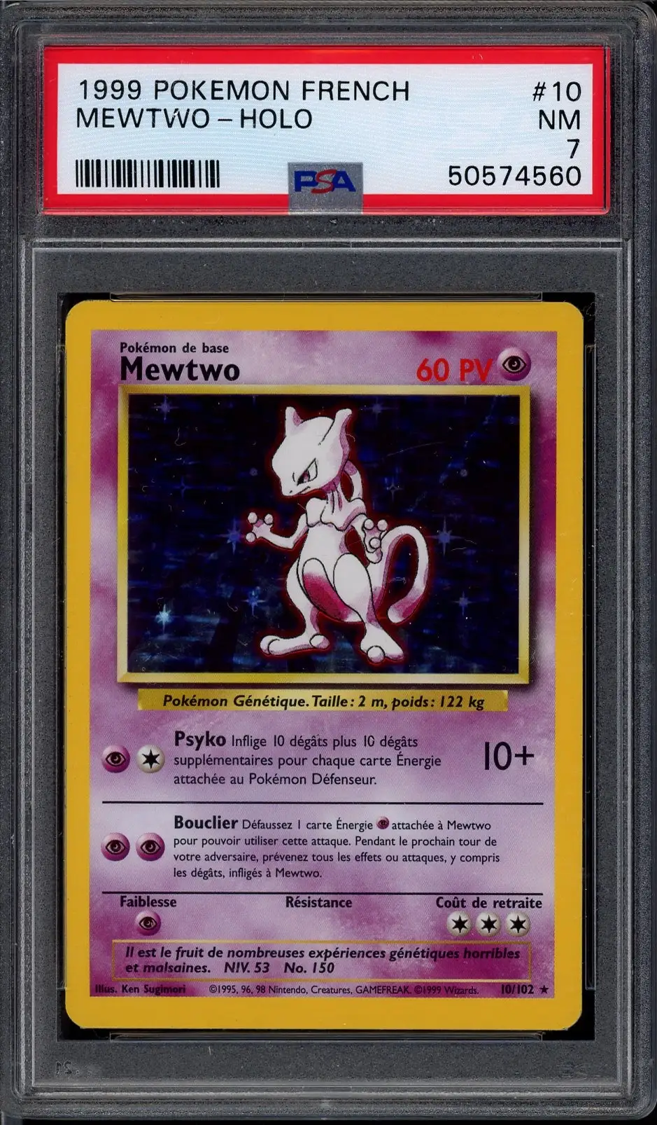 PSA 7 Mewtwo Holo