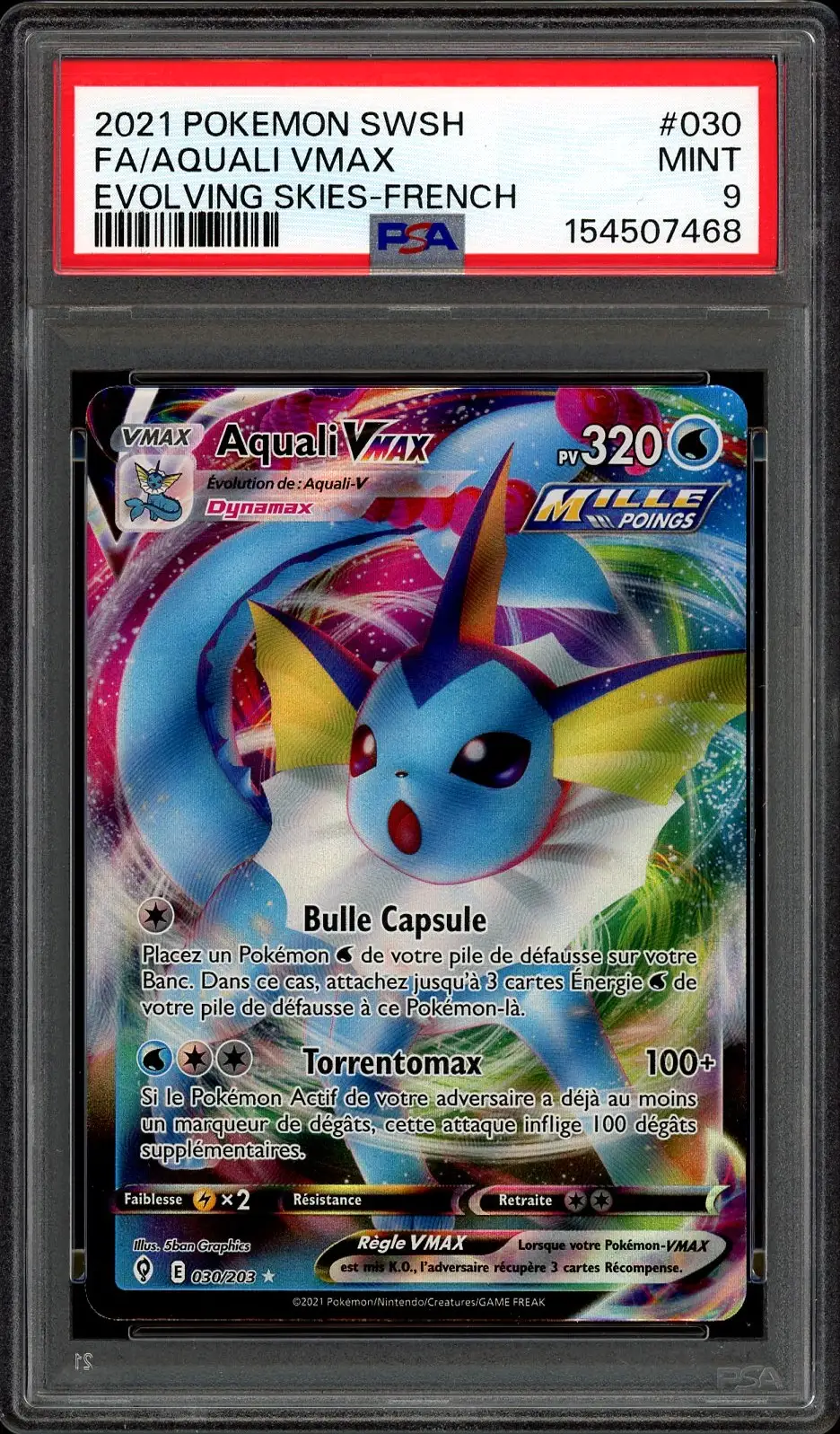 PSA 9 Aquali VMax